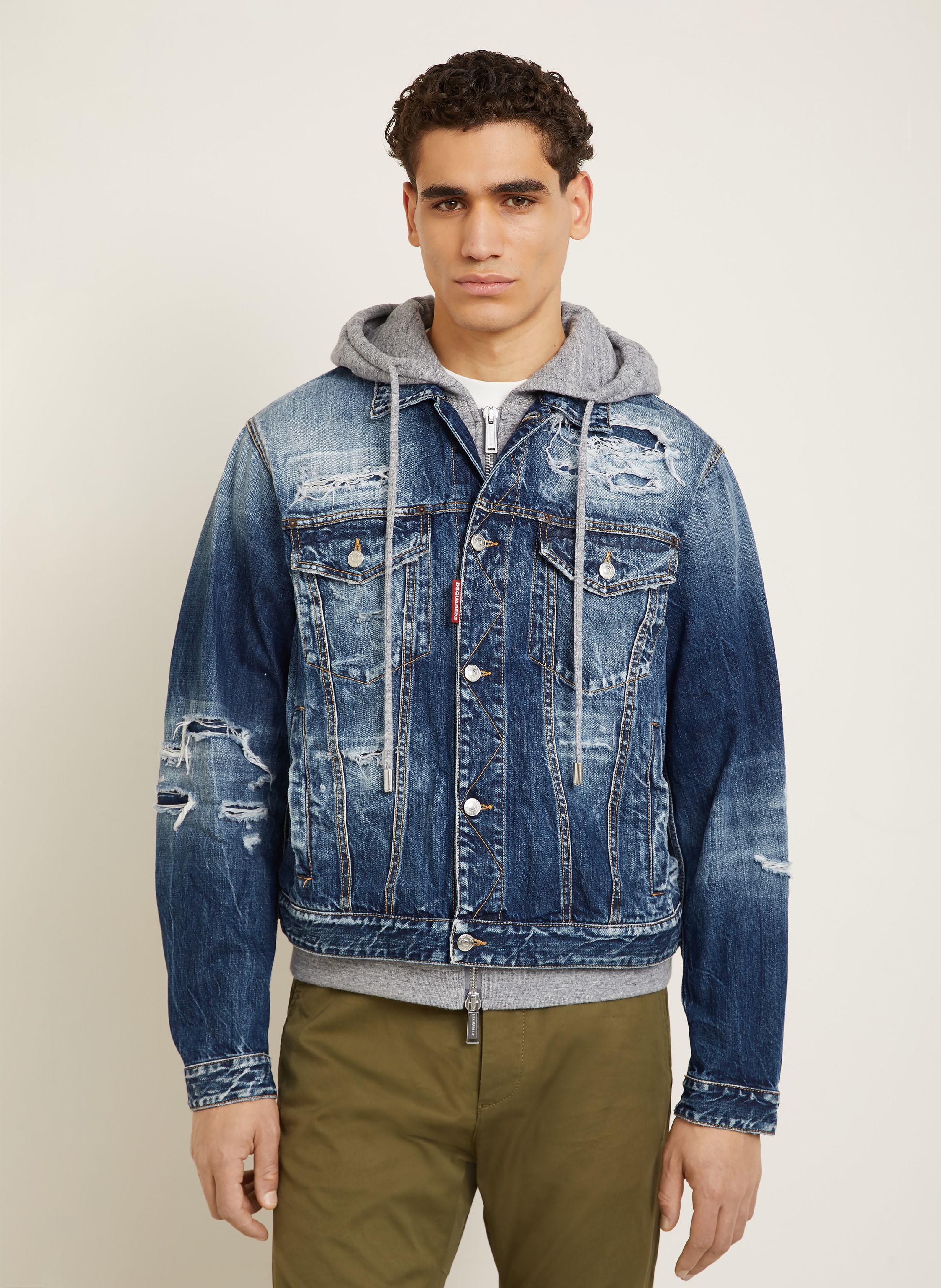 Thumbnail - dsquared2 Jeansjacke Mit Blende blau