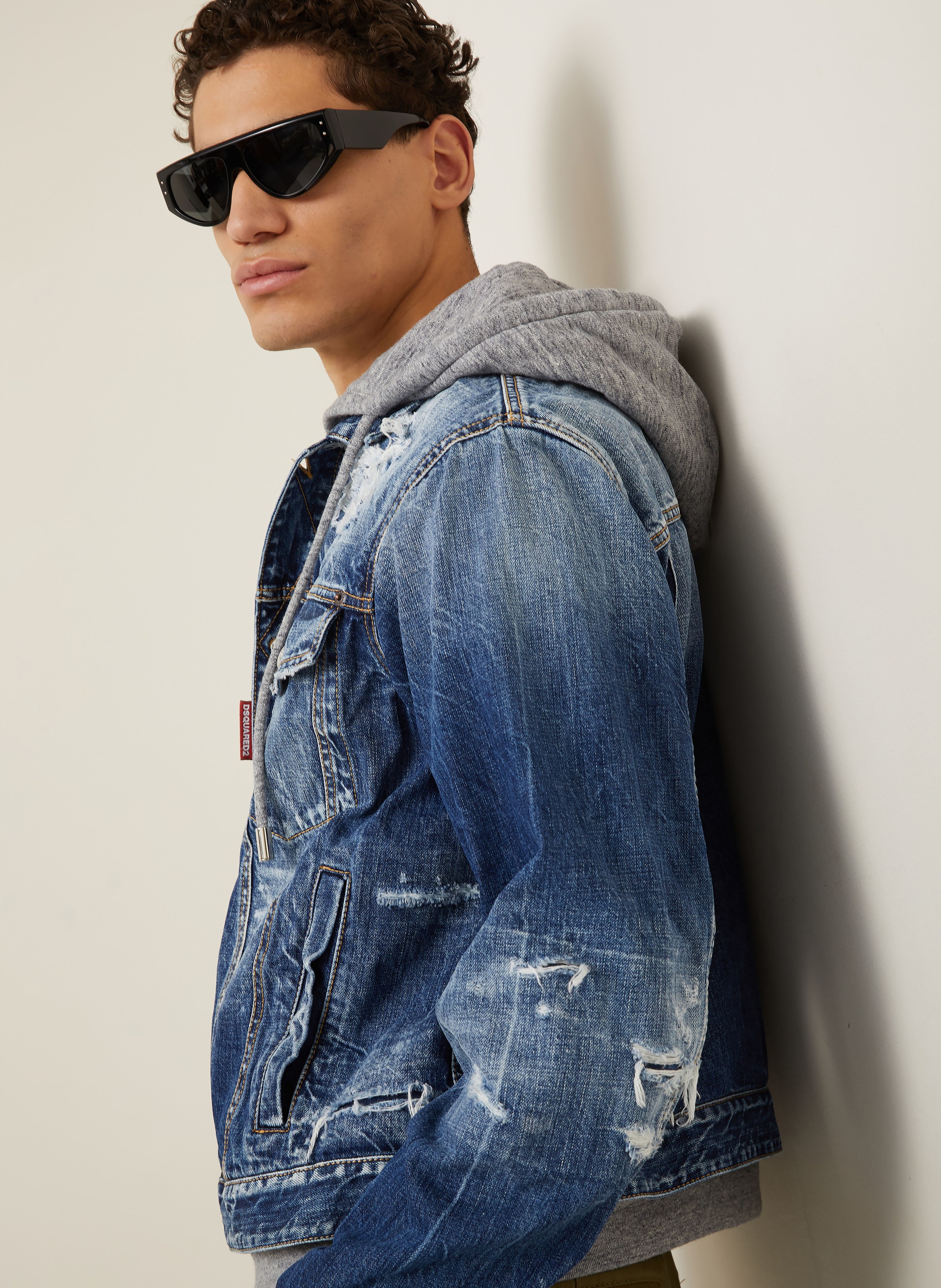 Thumbnail - dsquared2 Jeansjacke Mit Blende blau