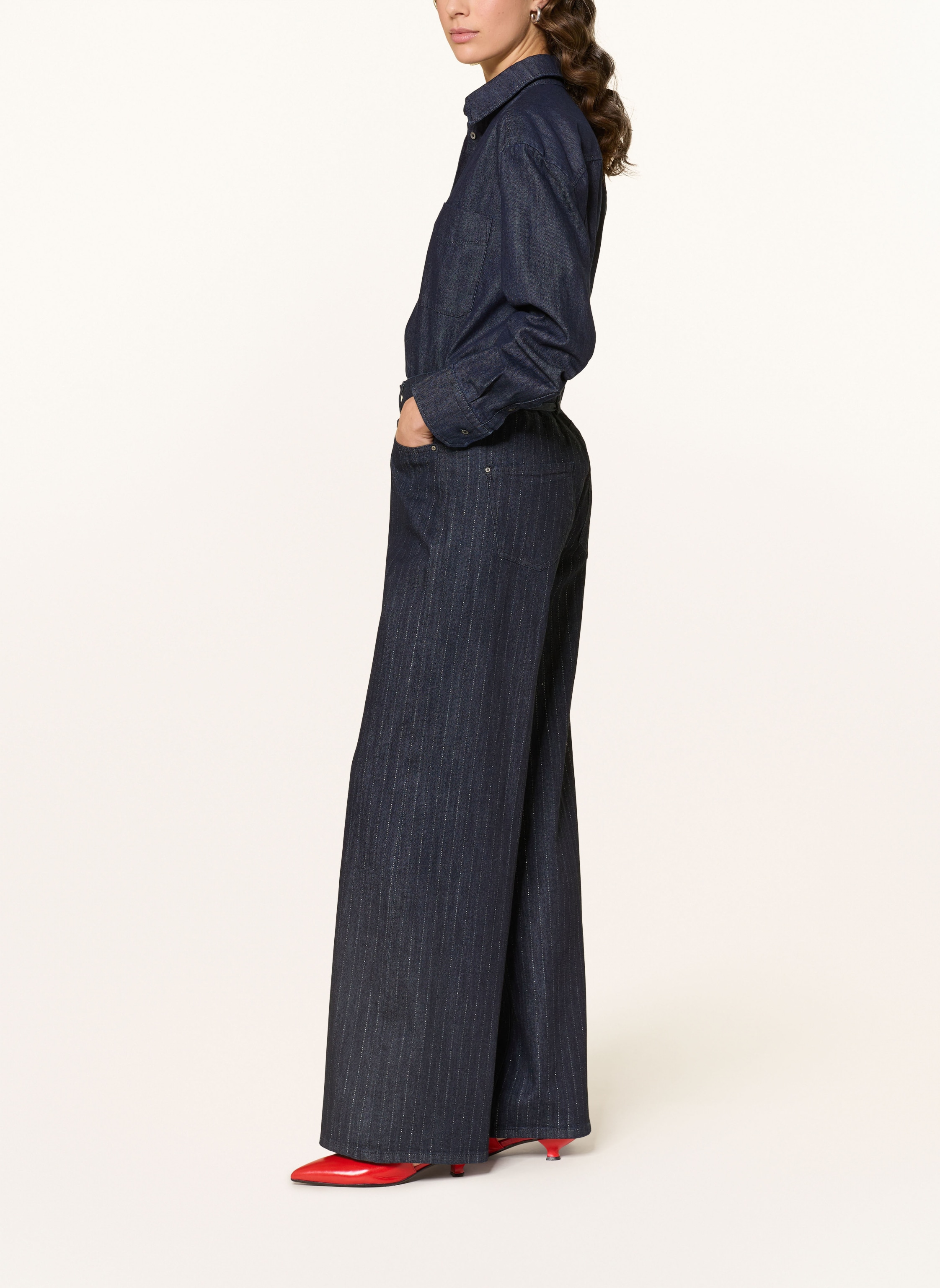 Thumbnail - Raffaello Rossi Wide Leg Jeans Sventy blau