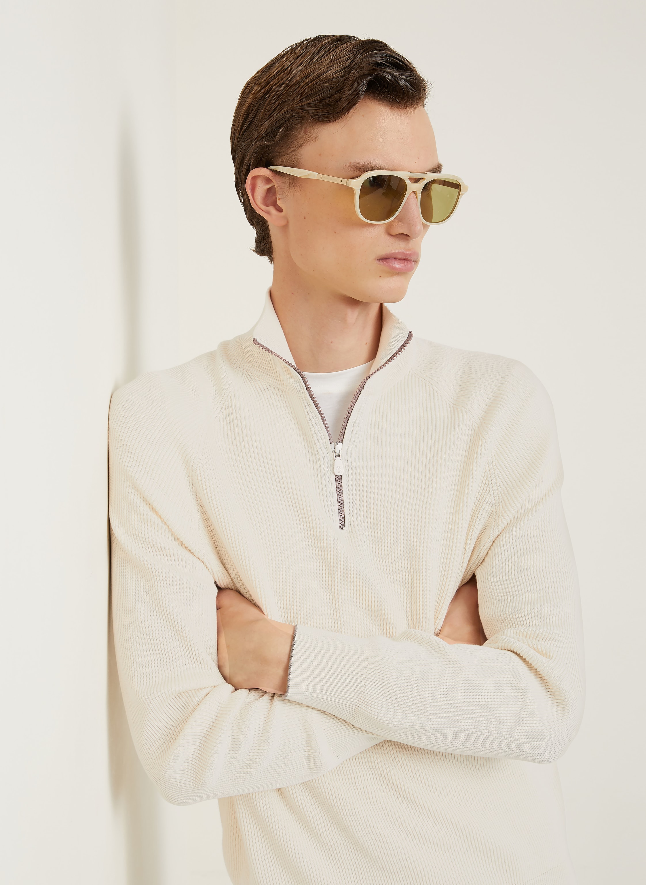 Thumbnail - Brunello Cucinelli Troyer weiss