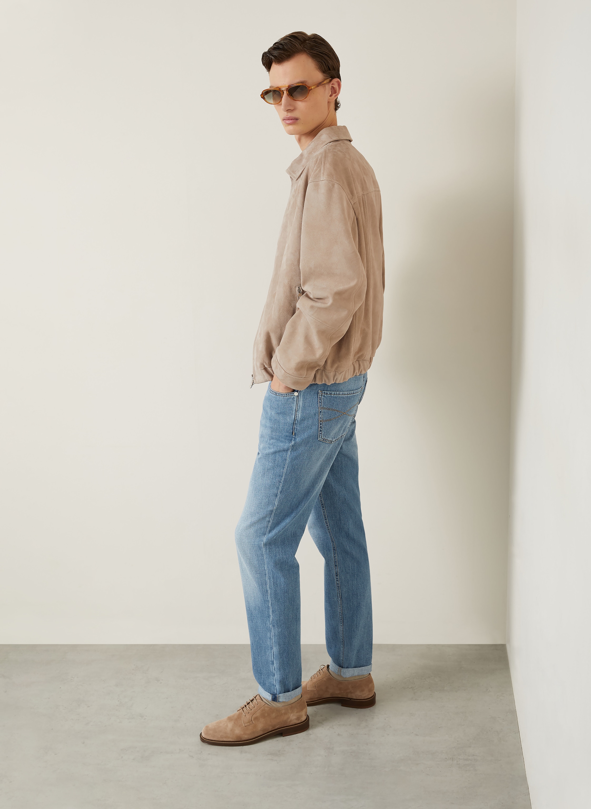 Thumbnail - Brunello Cucinelli Jeans Traditional Fit blau