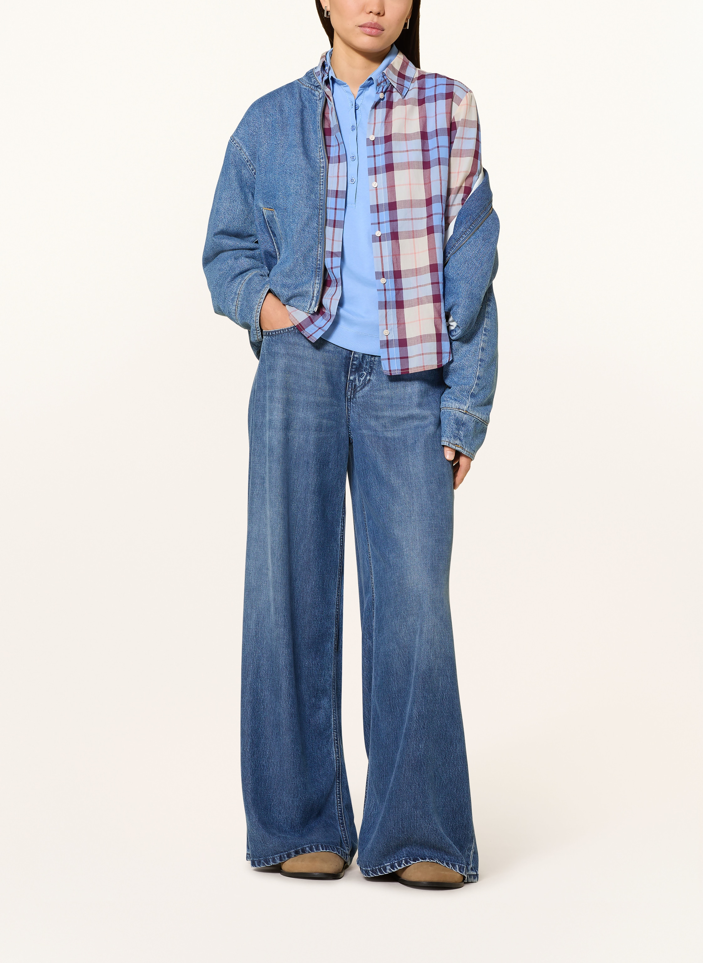 Thumbnail - Darling Harbour Jersey-Poloshirt blau