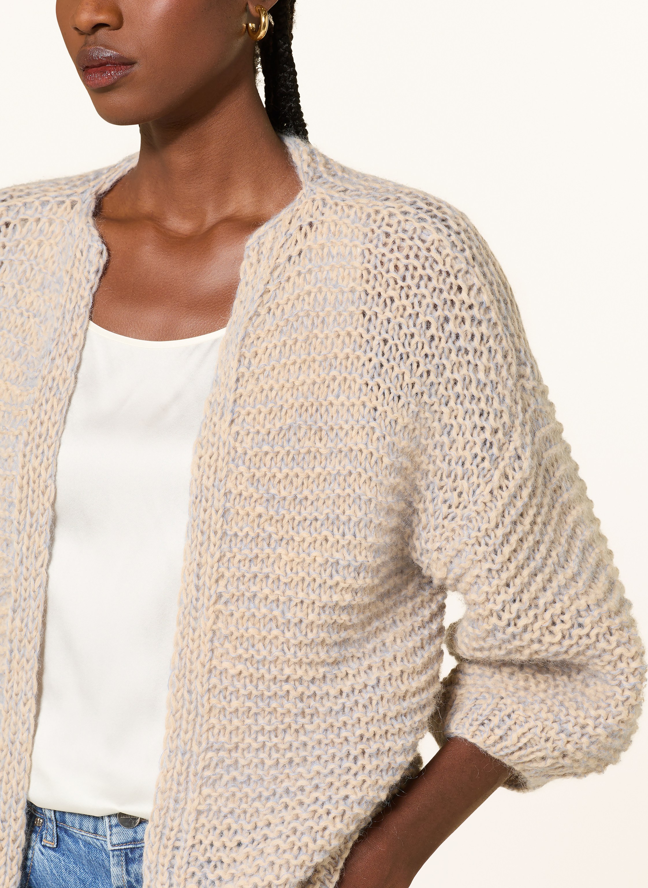 Thumbnail - Maiami Strickhülle Mit Alpaka beige