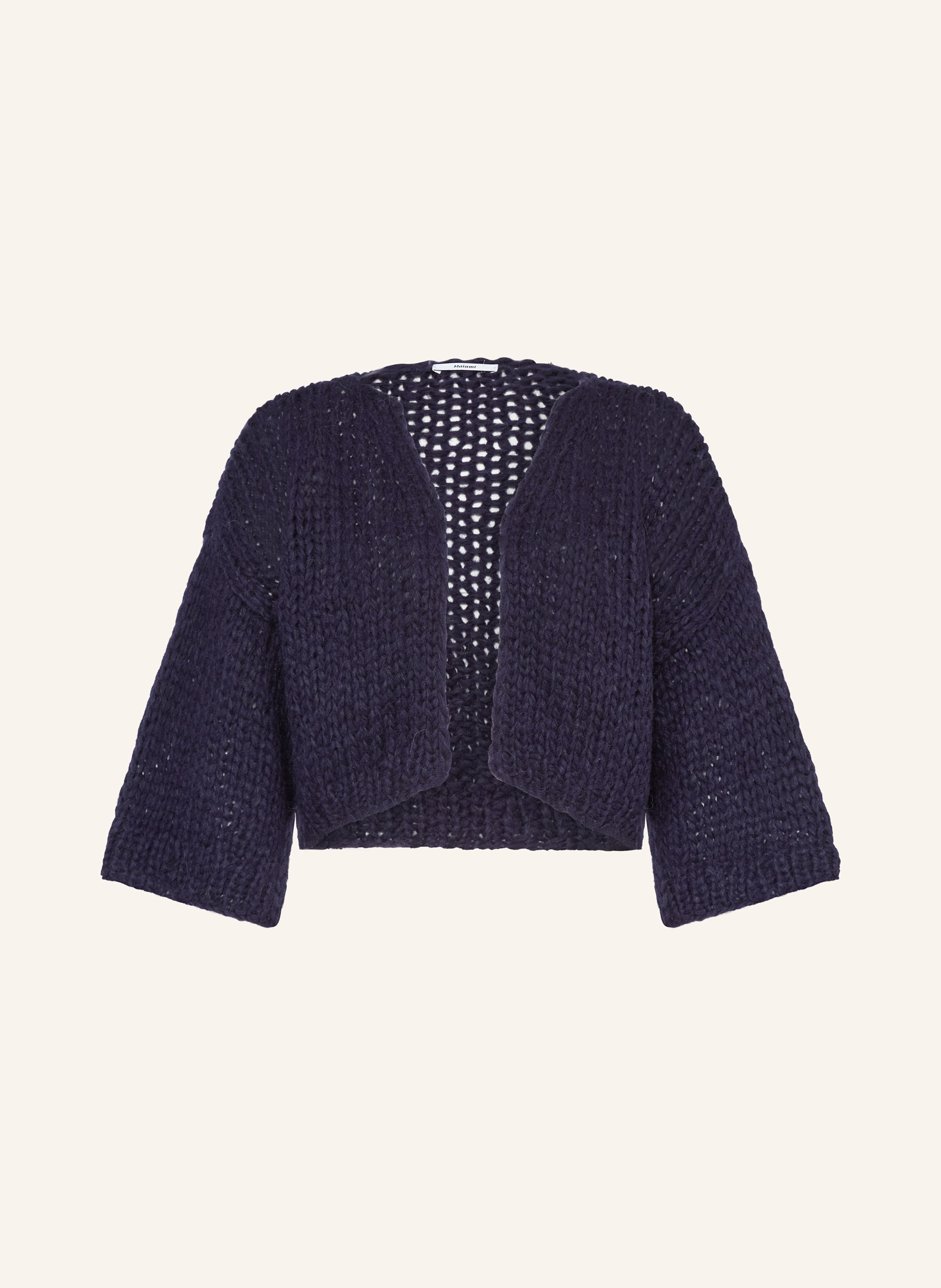 Maiami Strickhülle Aus Alpaka Mit 3/4-Arm blau