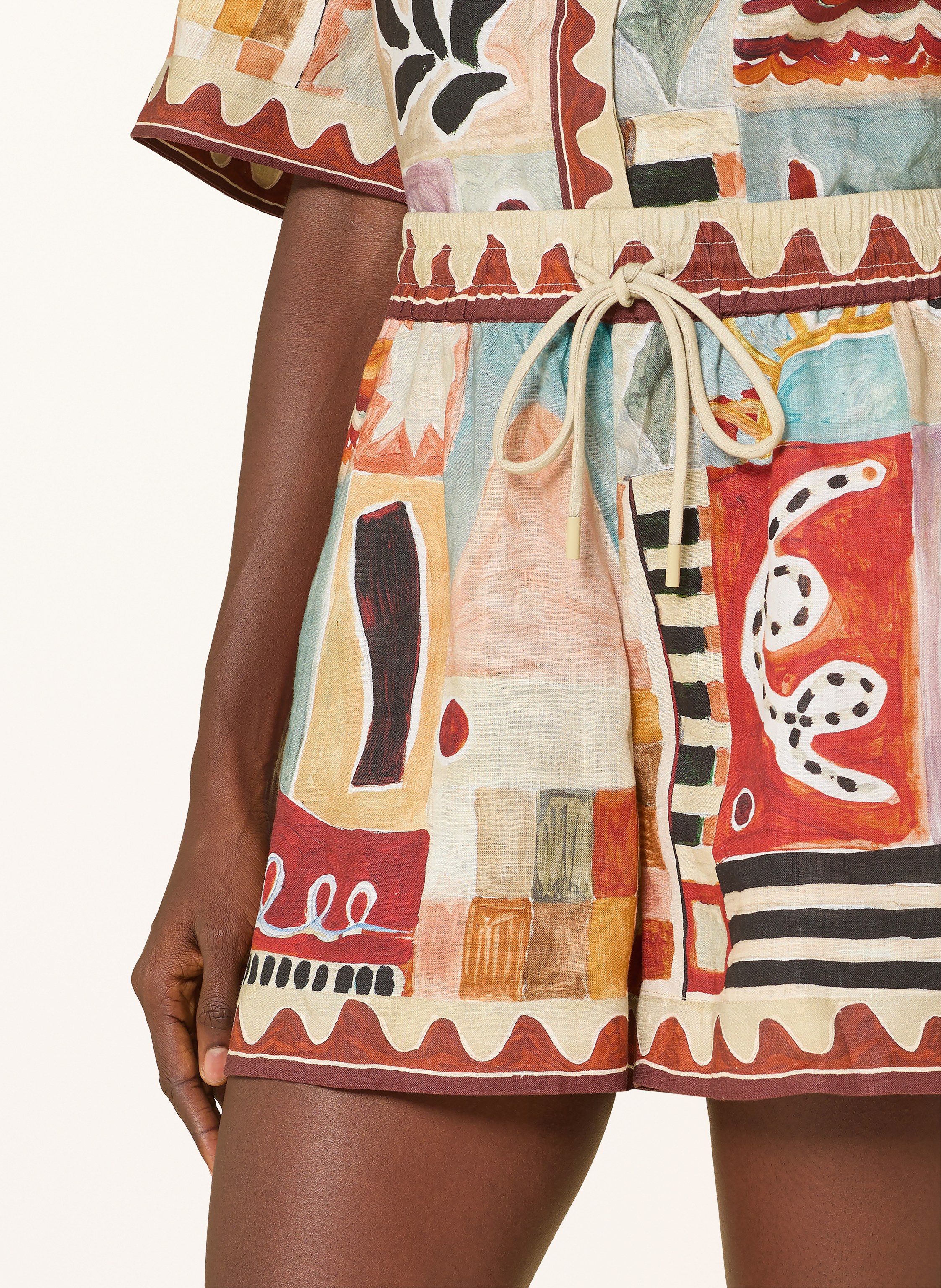 Thumbnail - Alémais Leinenshorts Michelle beige