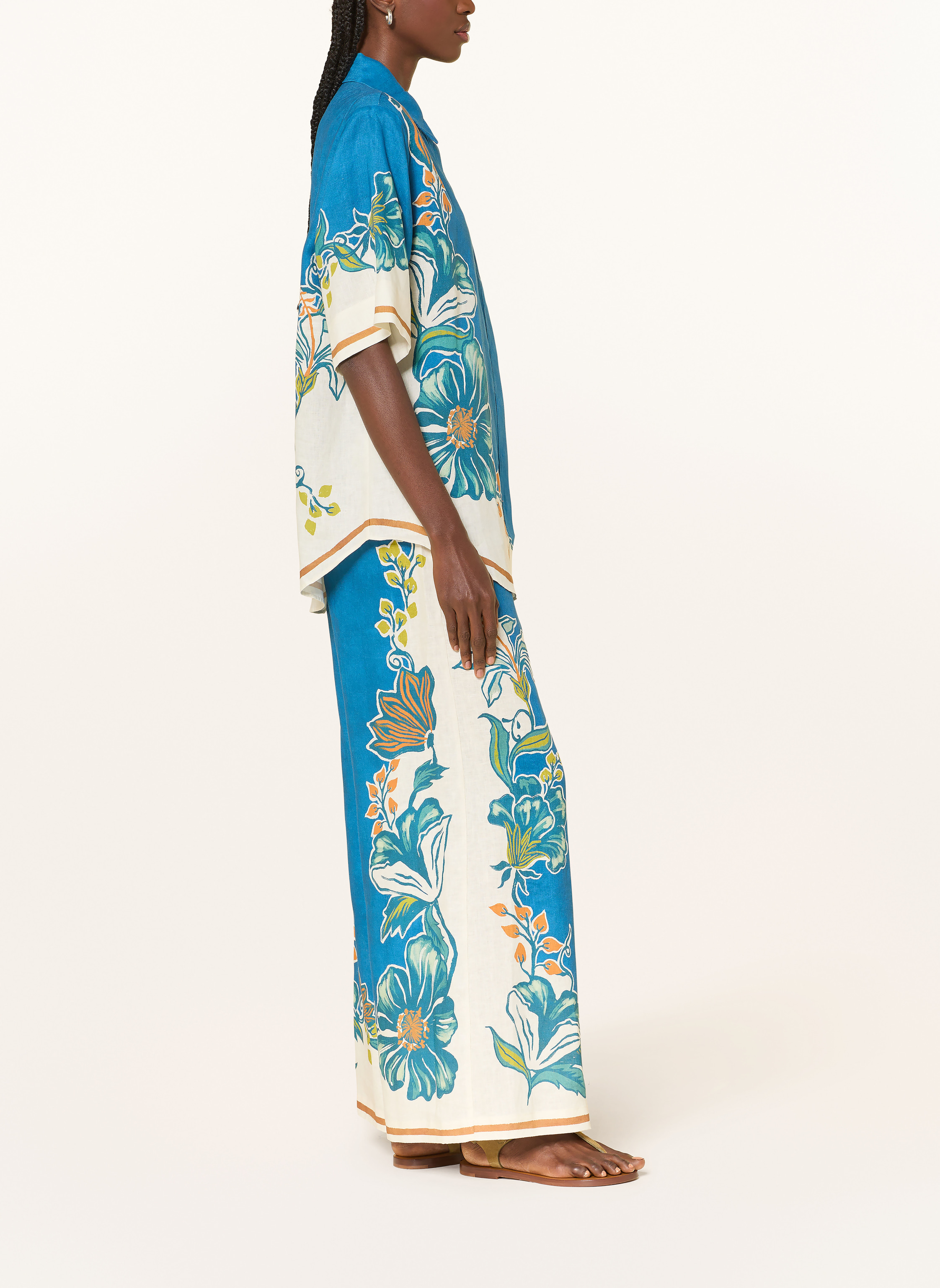 Thumbnail - Alémais Leinenhose Luda blau