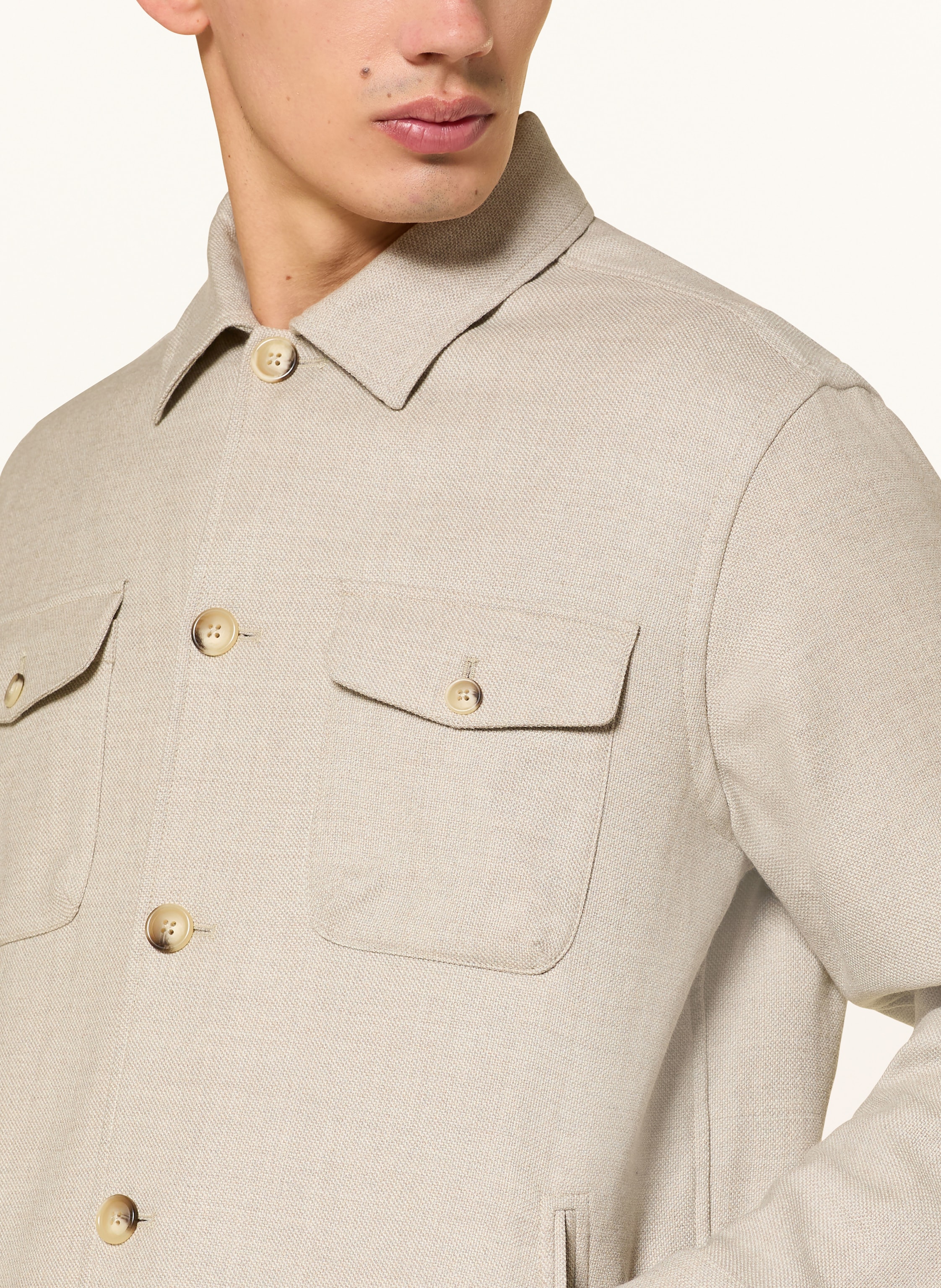 Thumbnail - Eton Overshirt beige