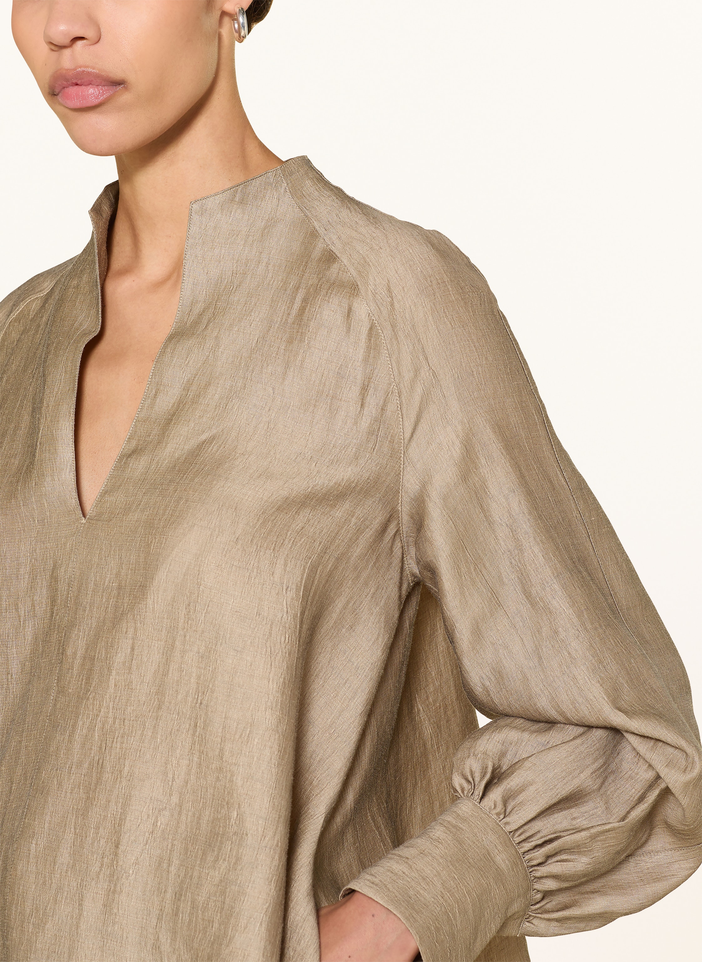 Thumbnail - Van Laack Blusenshirt Vl-Anani-Kn Aus Leinen gold