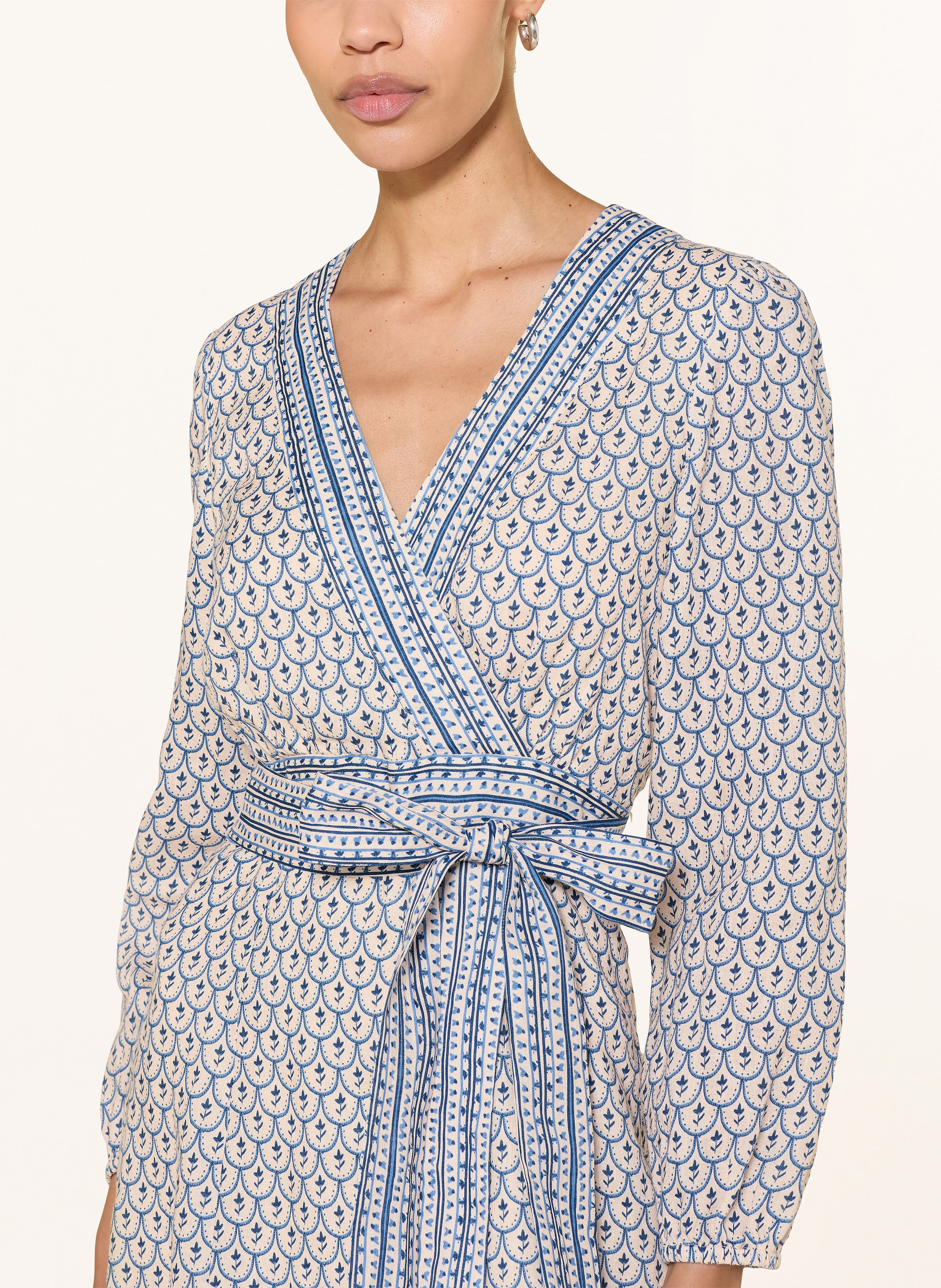 Thumbnail - Van Laack Leinenkleid Vl-Kenisha-px2 In Wickeloptik blau