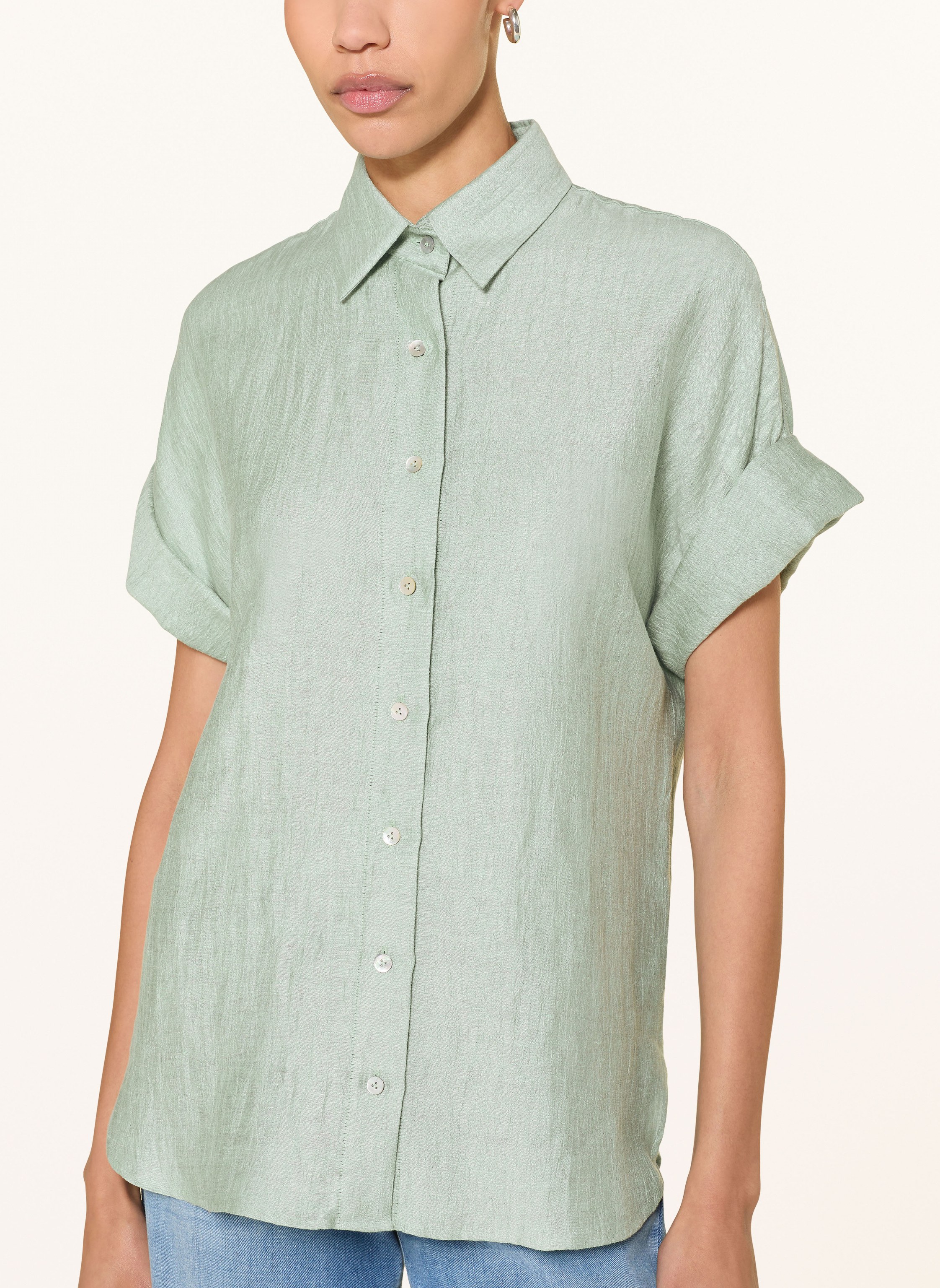 Thumbnail - Van Laack Hemdbluse Vl-Porcia-Kn Aus Leinen beige