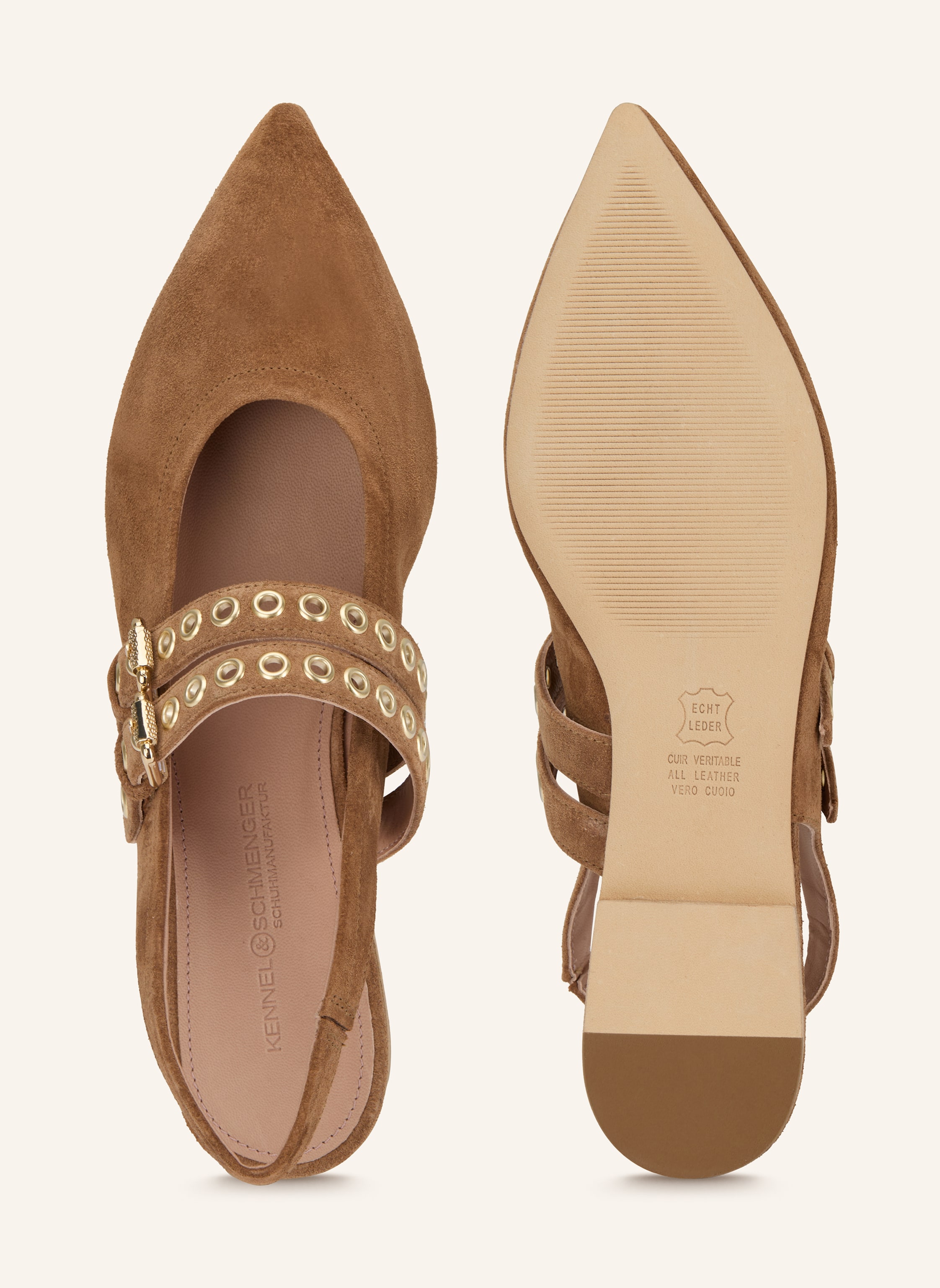 Thumbnail - Kennel & Schmenger Slingballerinas Greta beige