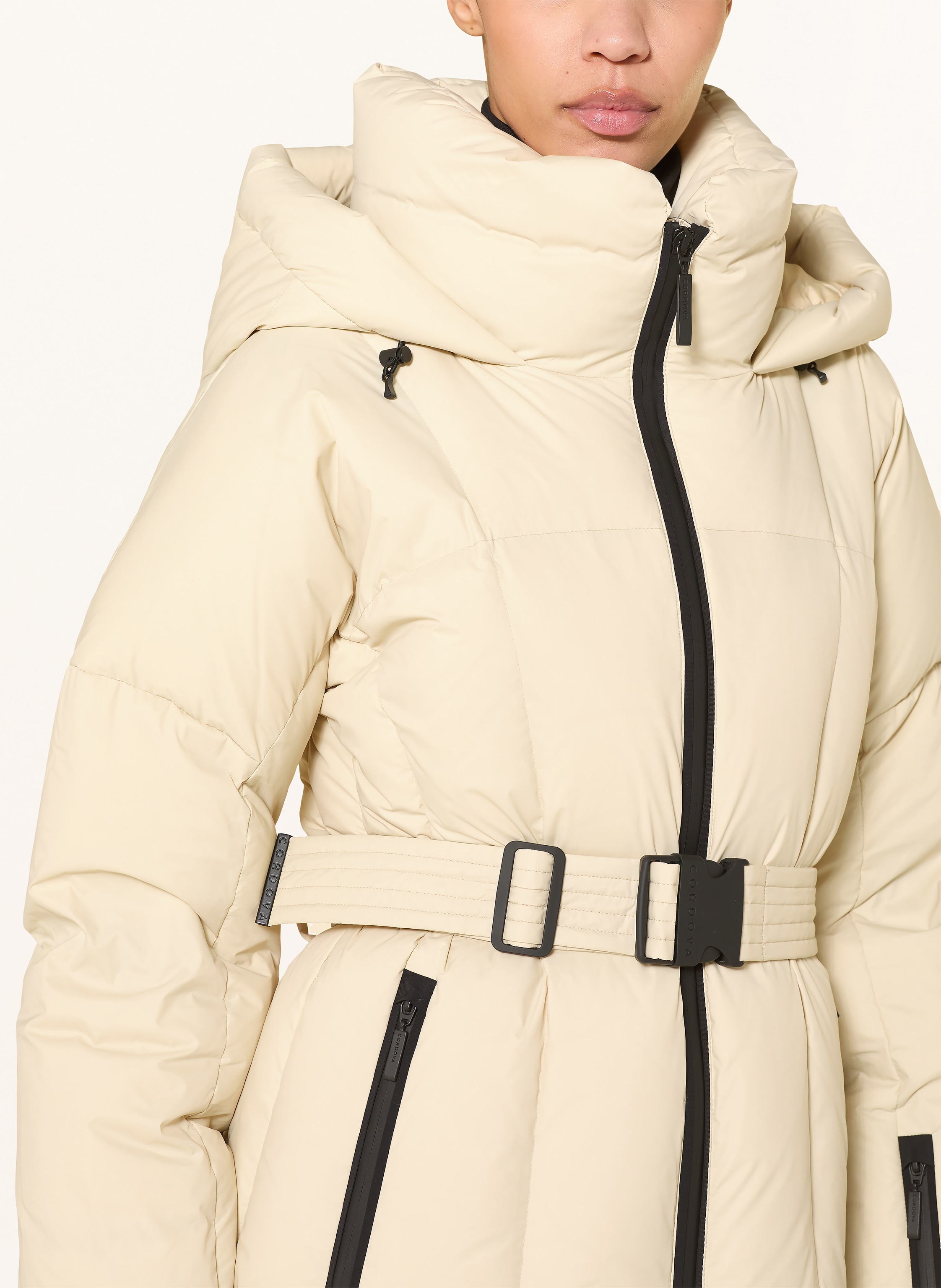 Thumbnail - Cordova Daunen-Skijacke Monterosa beige