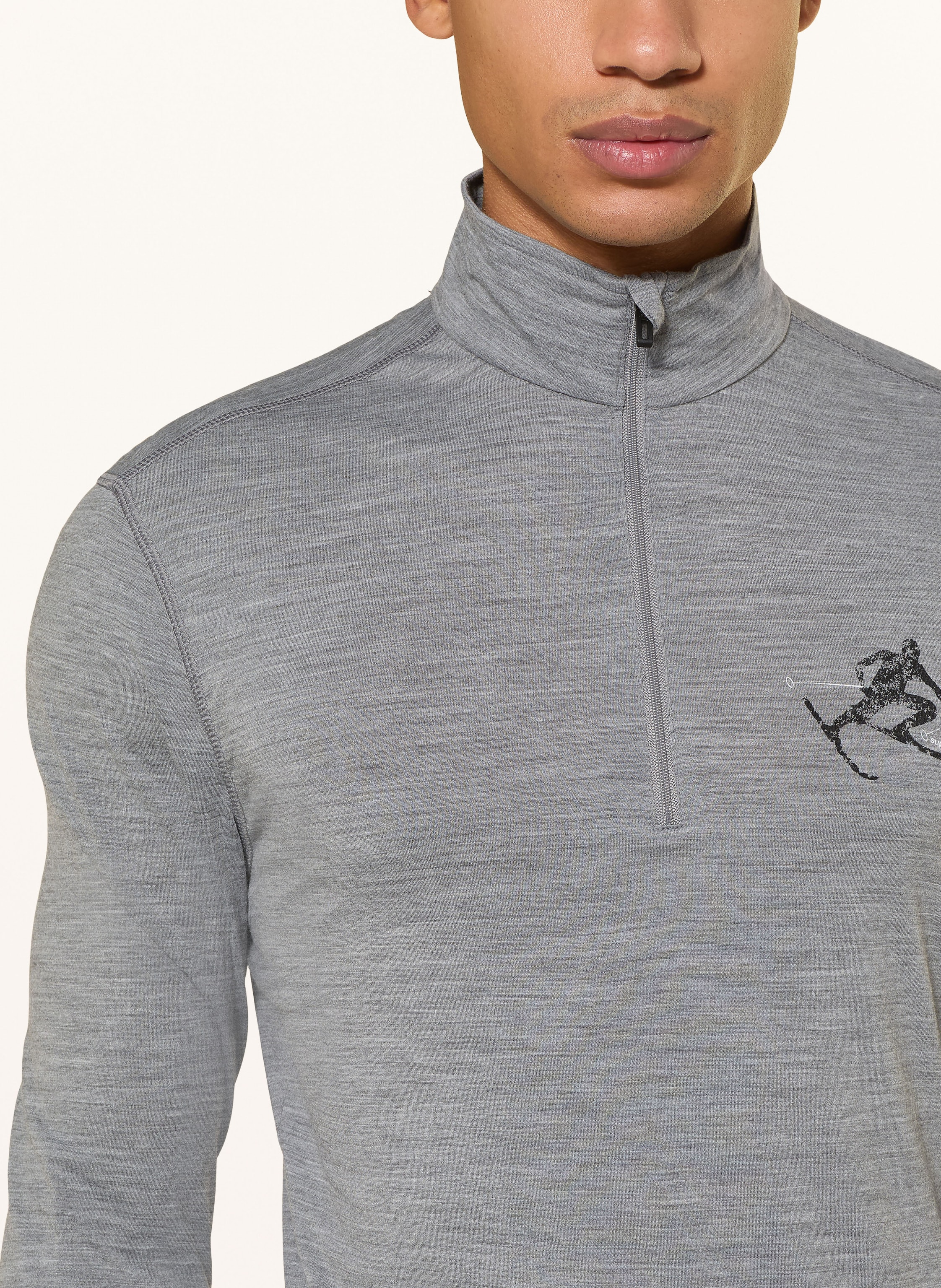 Thumbnail - Super.Natural Midlayer tundra175 Toni Mit Merinowolle grau