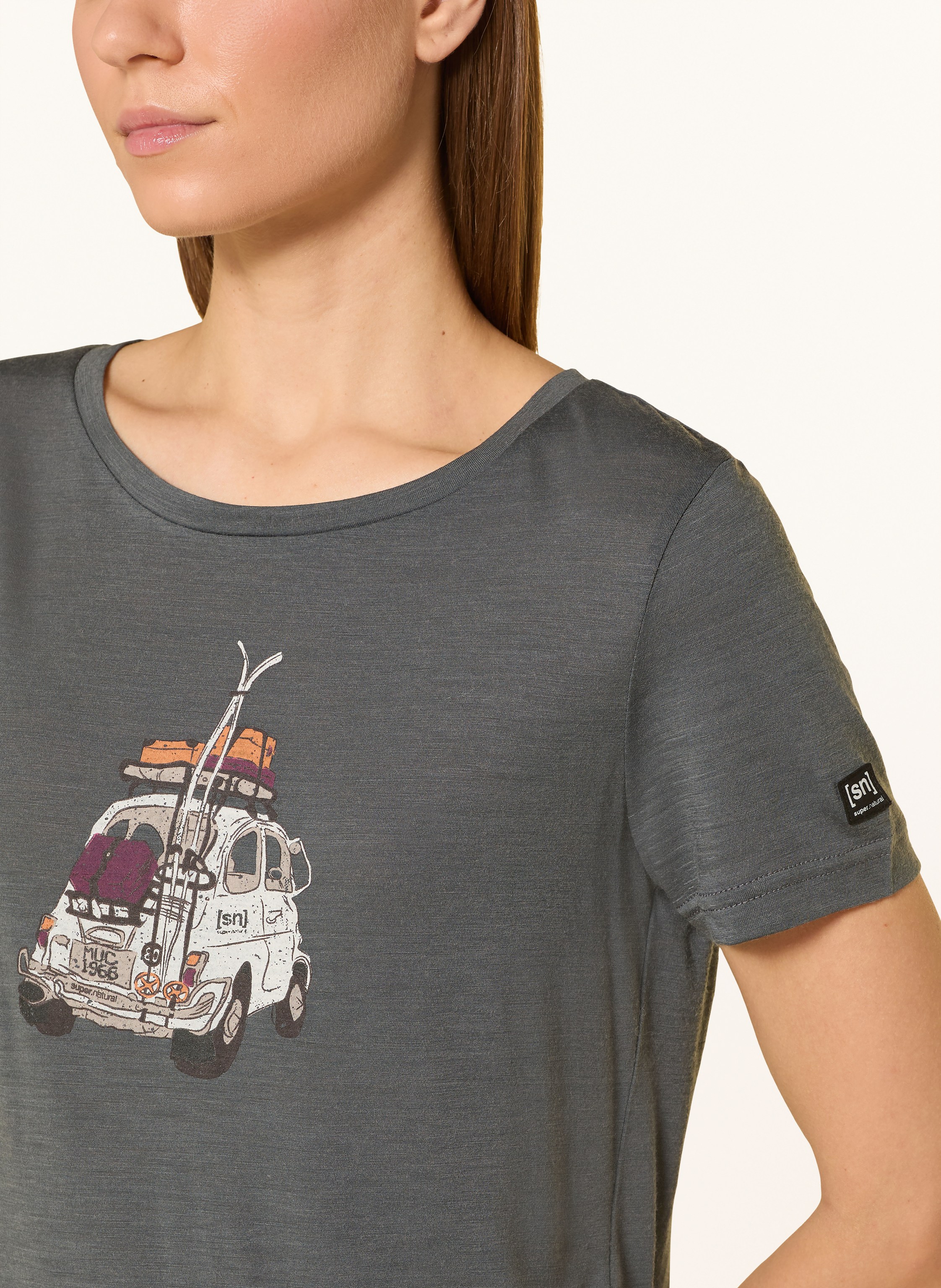 Thumbnail - Super.Natural Funktionsshirt Carski Mit Merinowolle grau