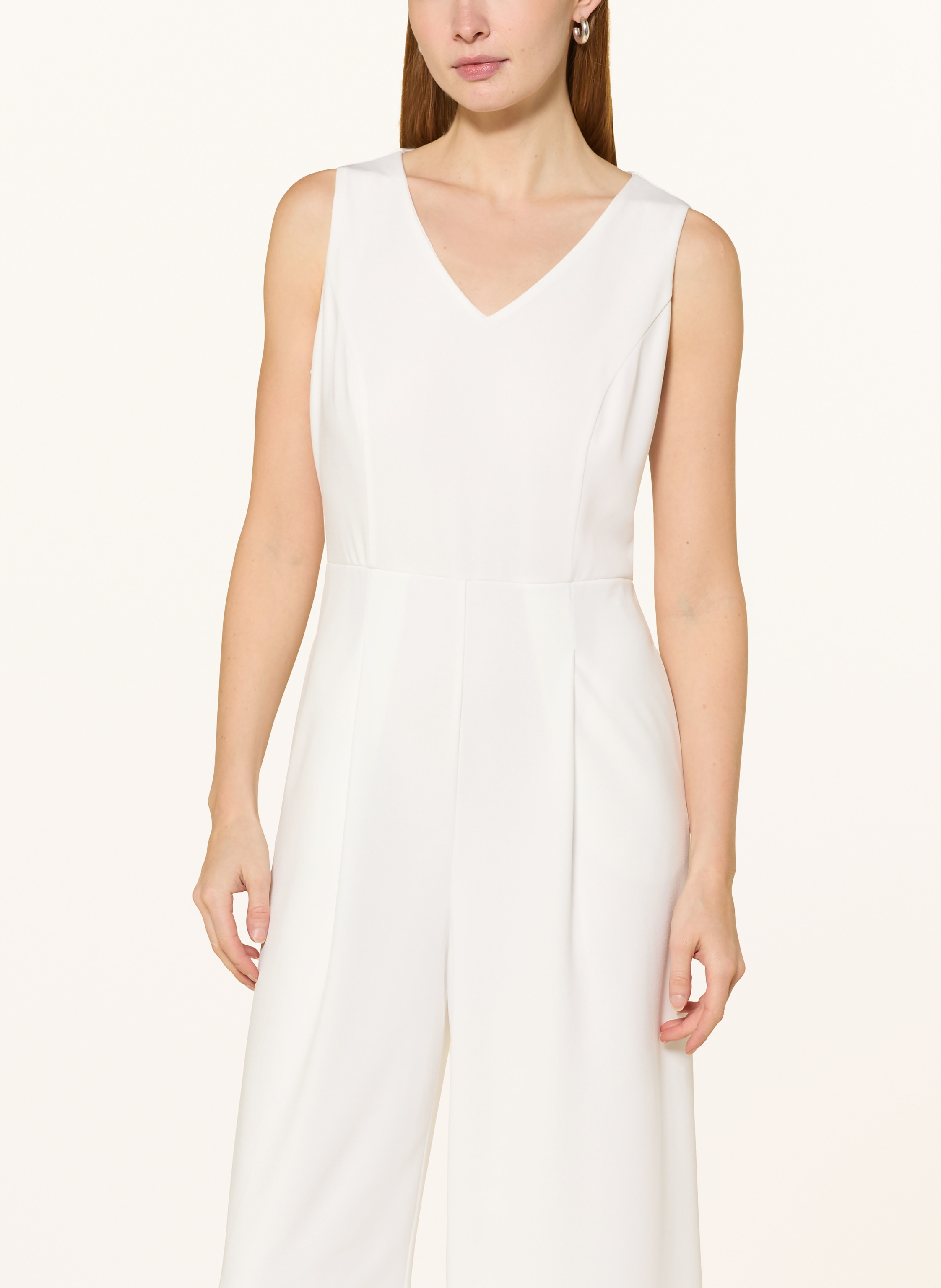 Thumbnail - Vera Mont Set: Jumpsuit Und Spitzenjacke Mit Pailletten weiss