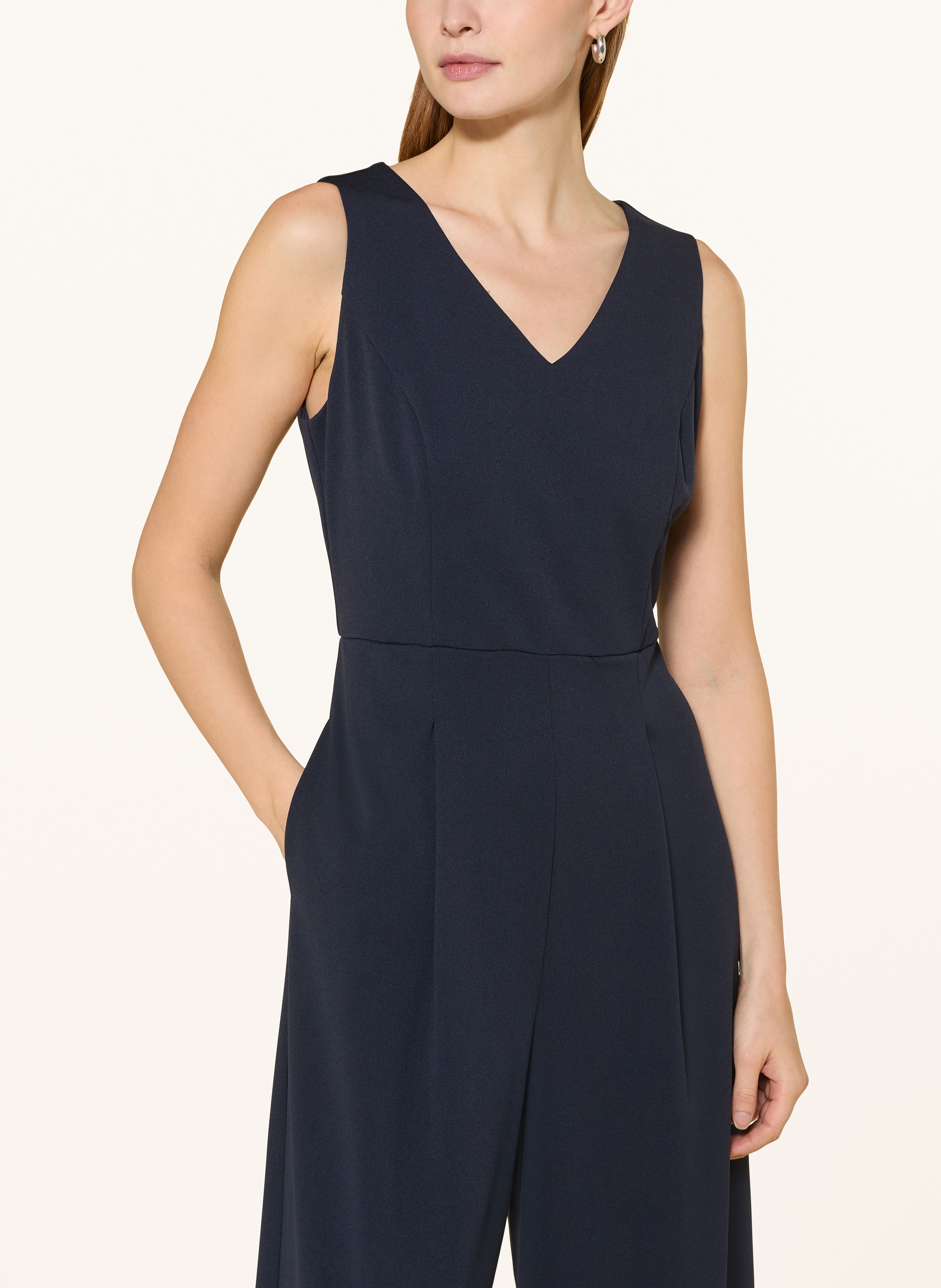 Thumbnail - Vera Mont Set: Jumpsuit Und Spitzenjacke Mit Pailletten blau