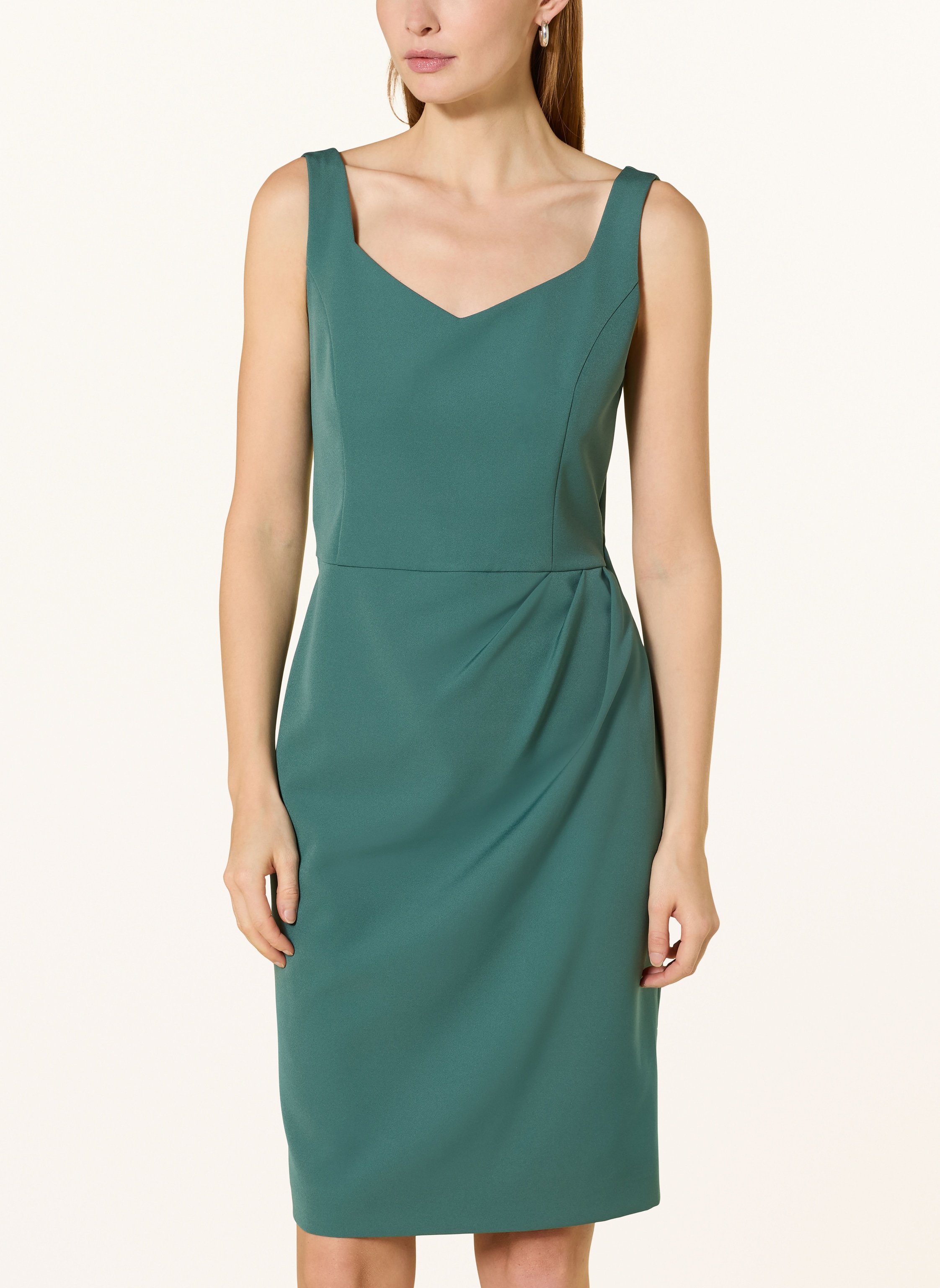 Thumbnail - Vera Mont Set: Cocktailkleid Mit Blusenshirt Aus Spitze gruen