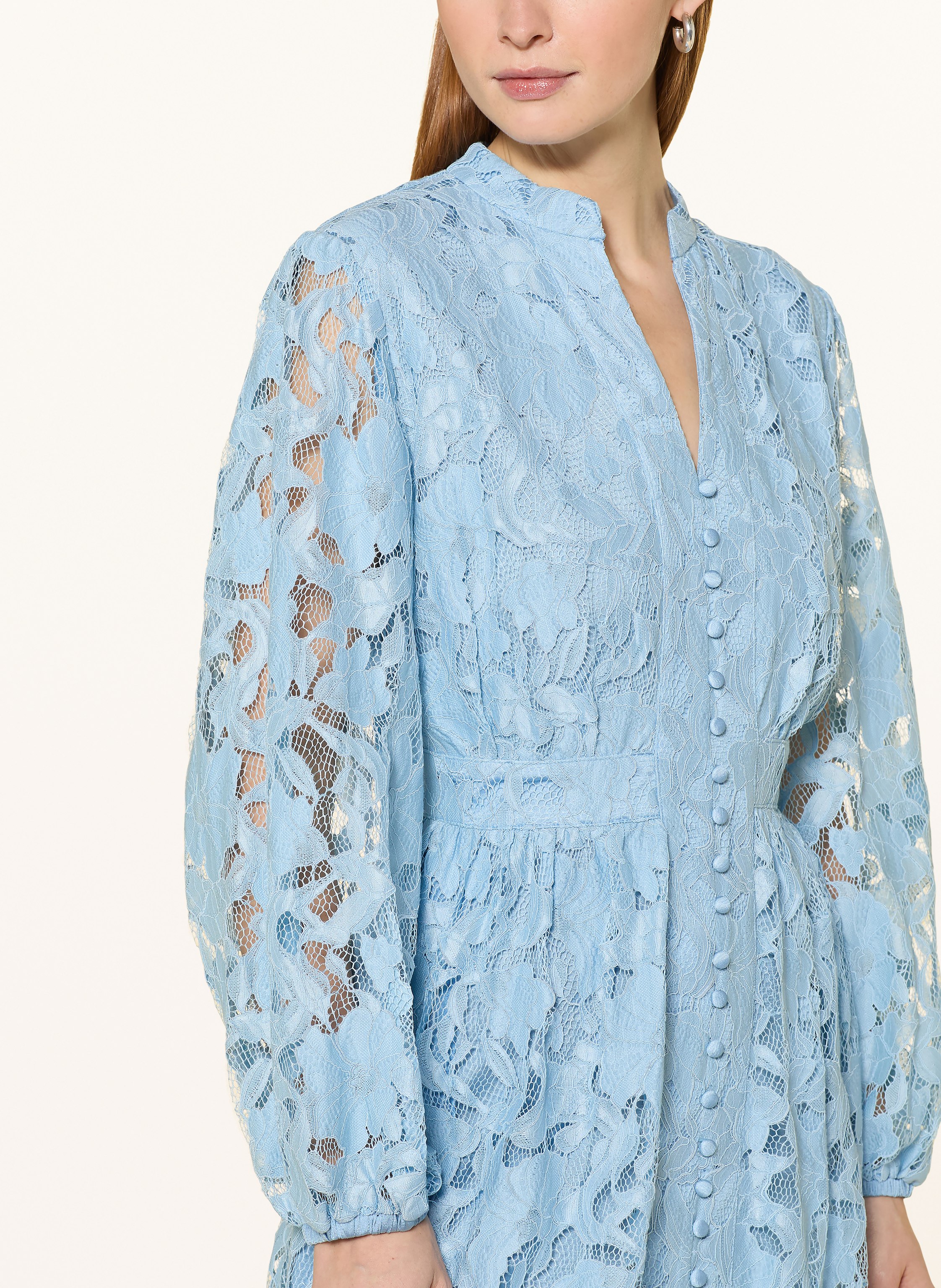 Thumbnail - V By Vera Mont Spitzenkleid blau