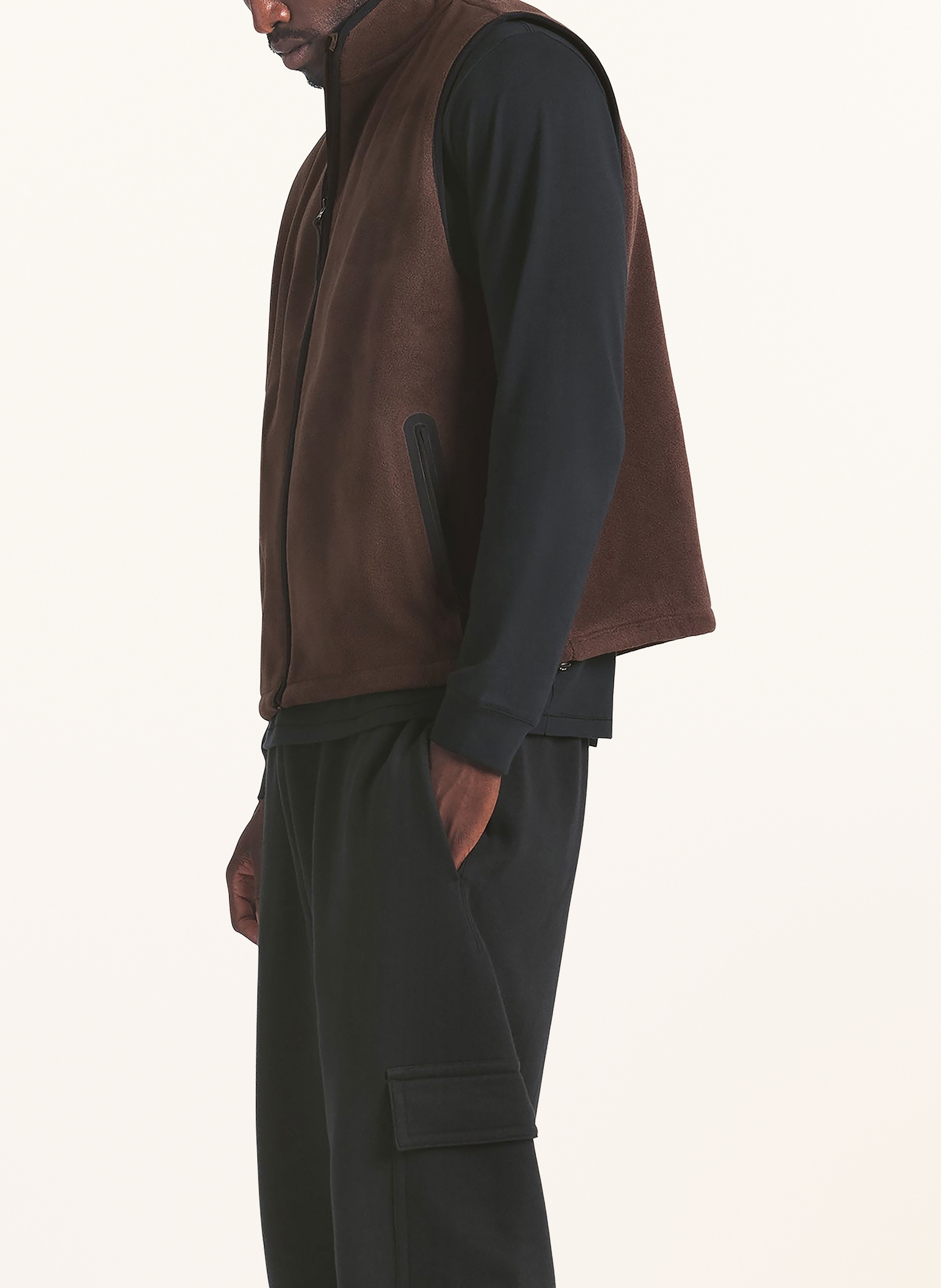 Thumbnail - Skims Lounge-Fleeceweste Arctic Fleece braun