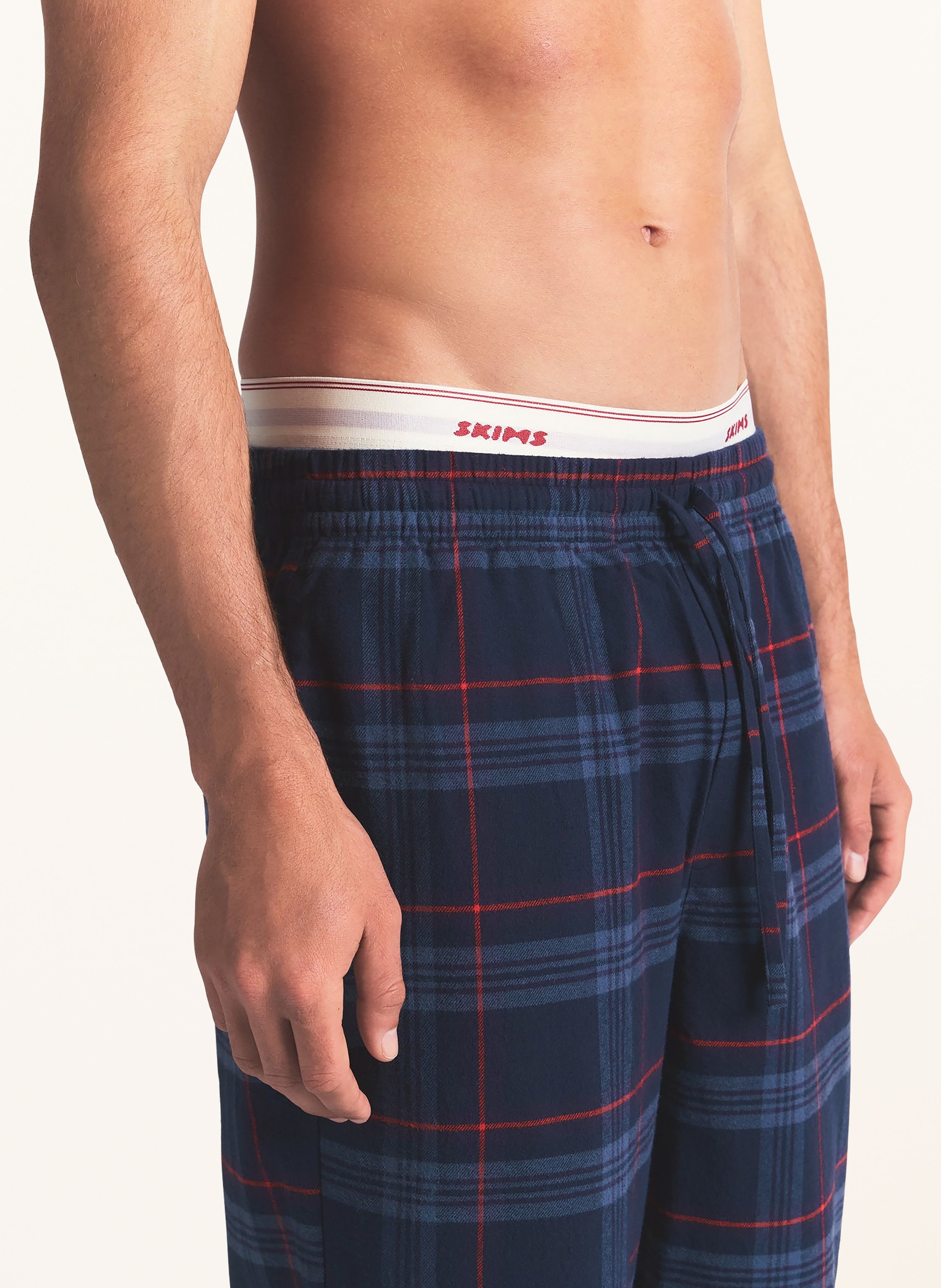 Thumbnail - Skims Schlafhose Flannel Slip blau