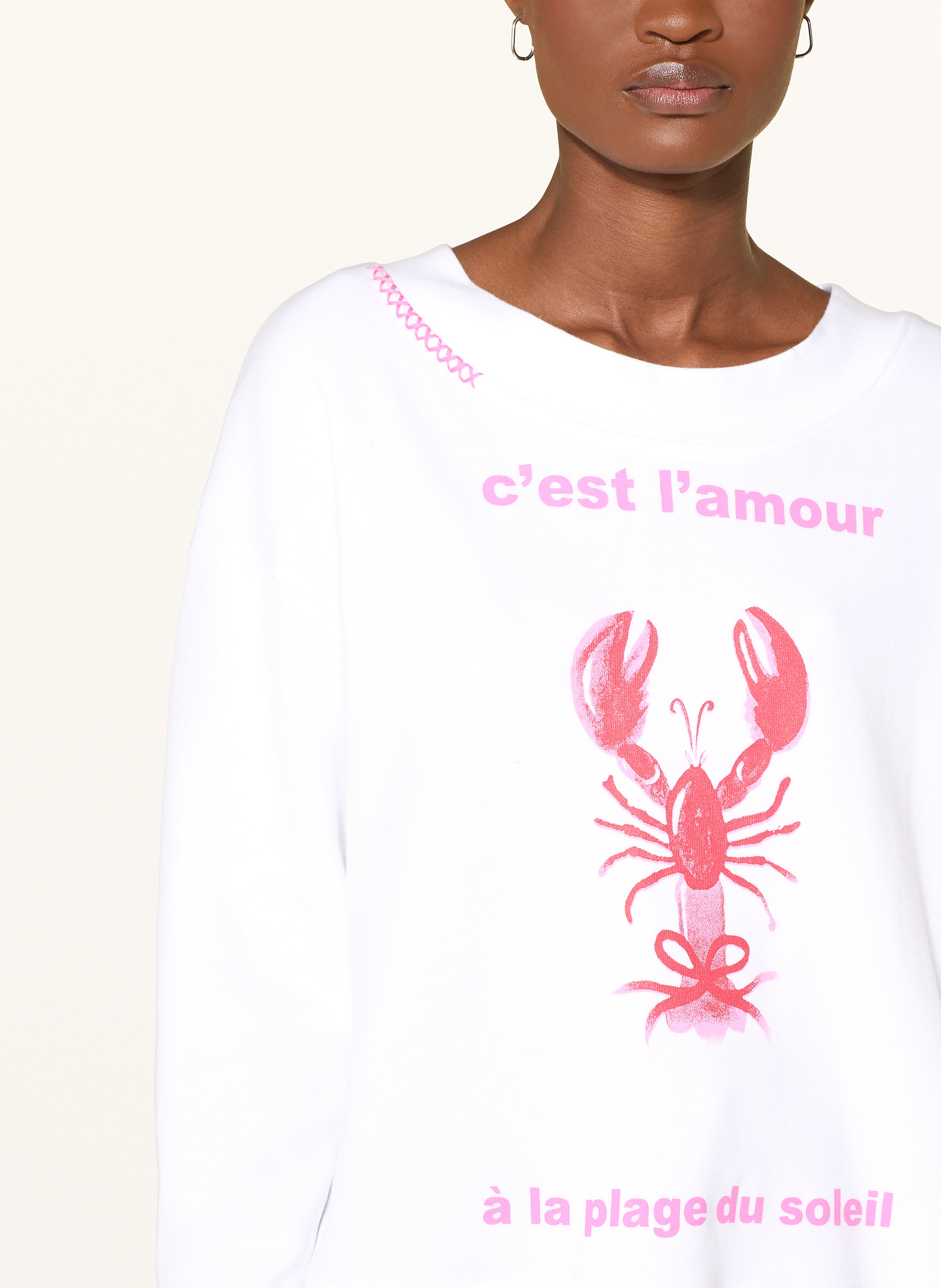 Thumbnail - Yippie Hippie Sweatshirt weiss