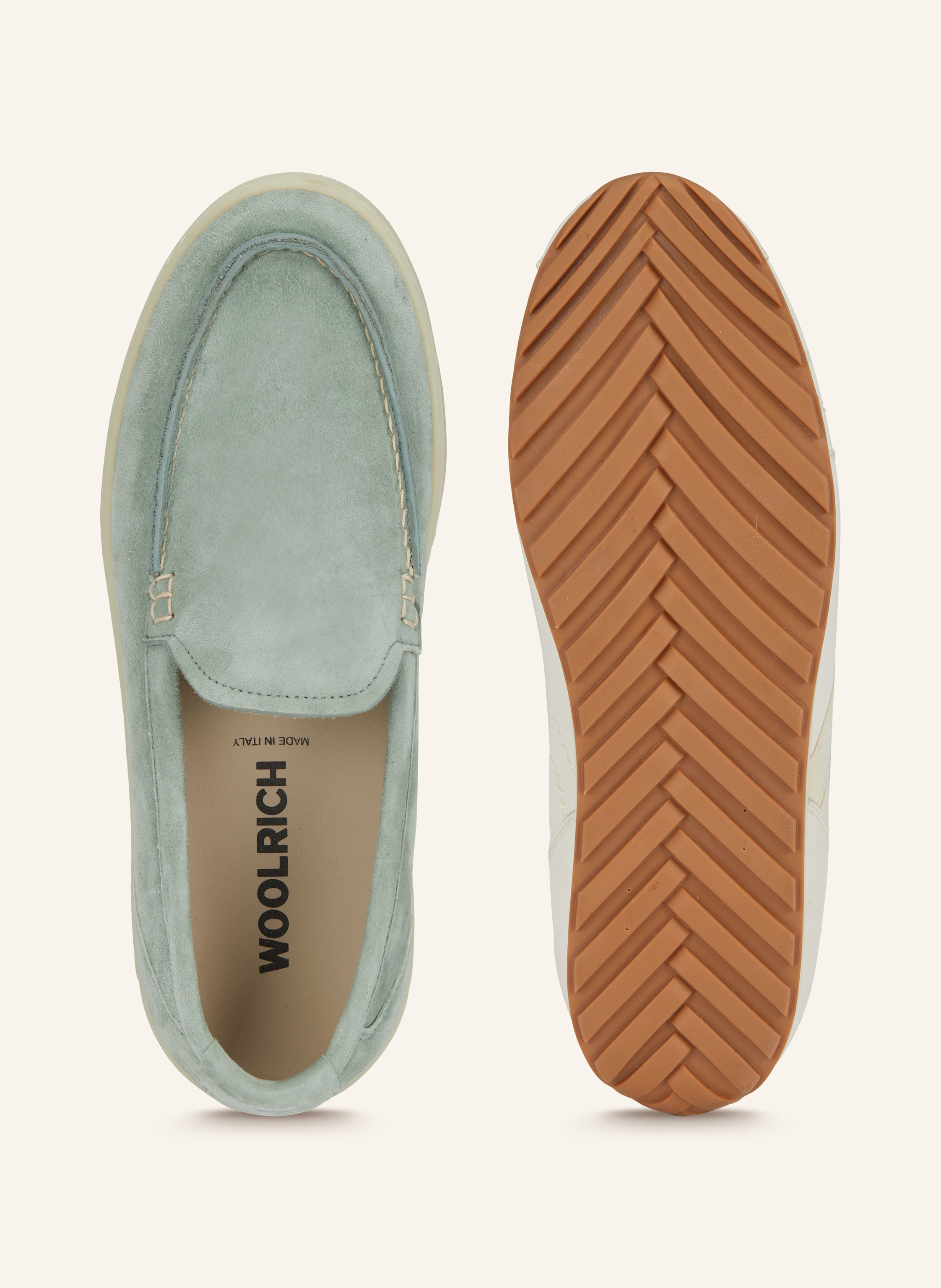 Thumbnail - Woolrich Loafer Camoscio gruen