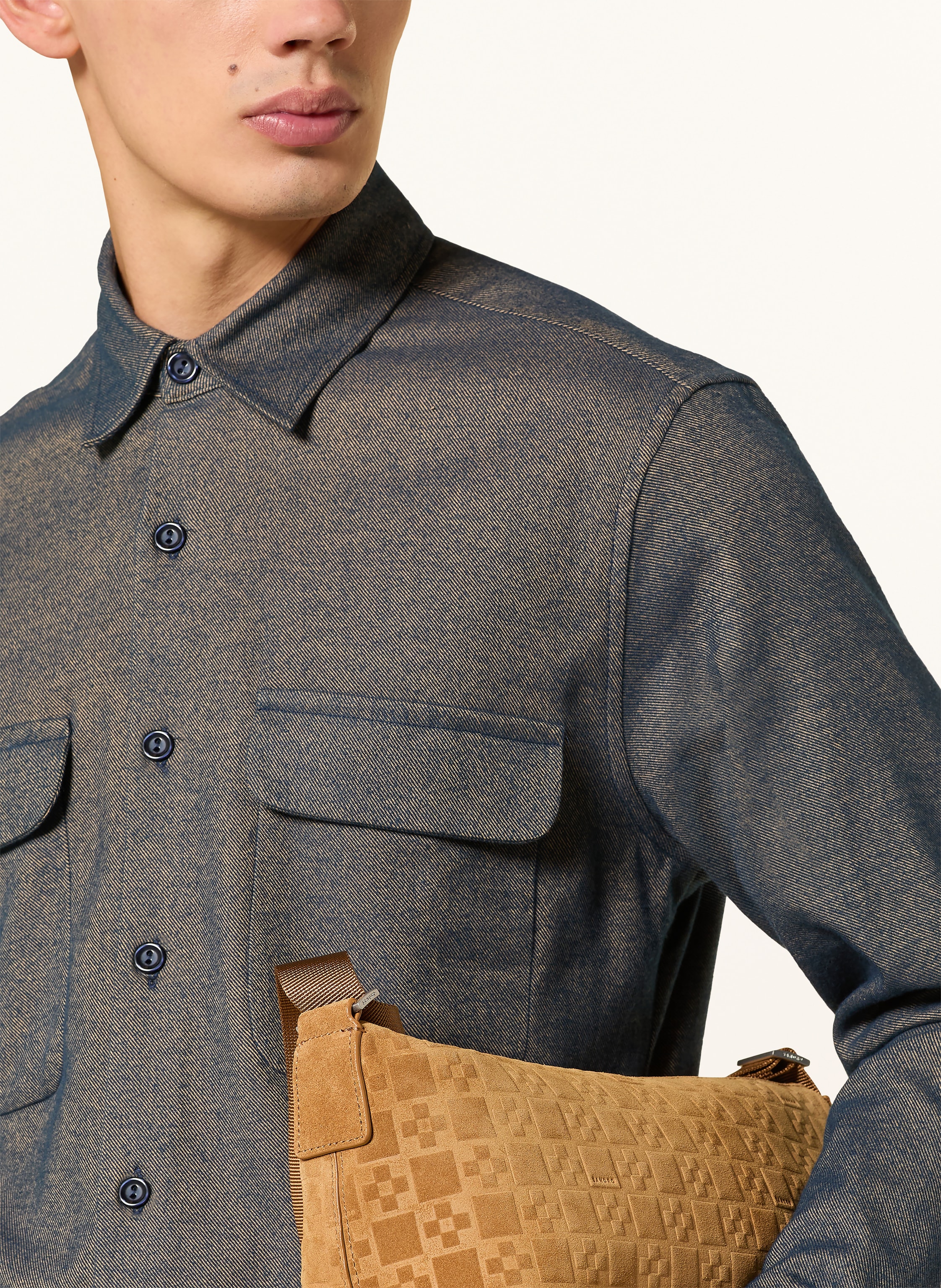 Thumbnail - Sandro Flanell-Overshirt blau