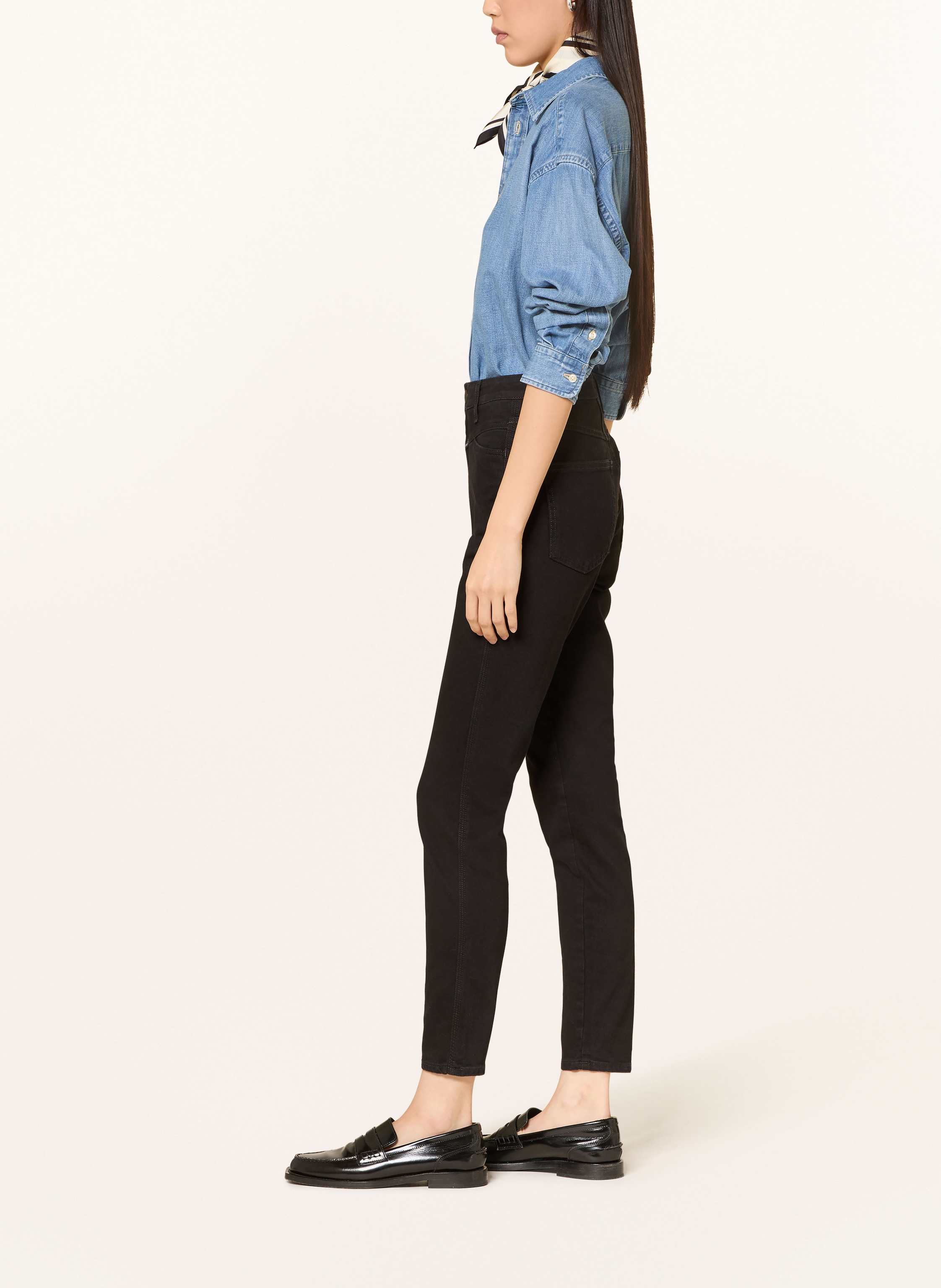 Thumbnail - Closed Skinny Jeans Pusher schwarz