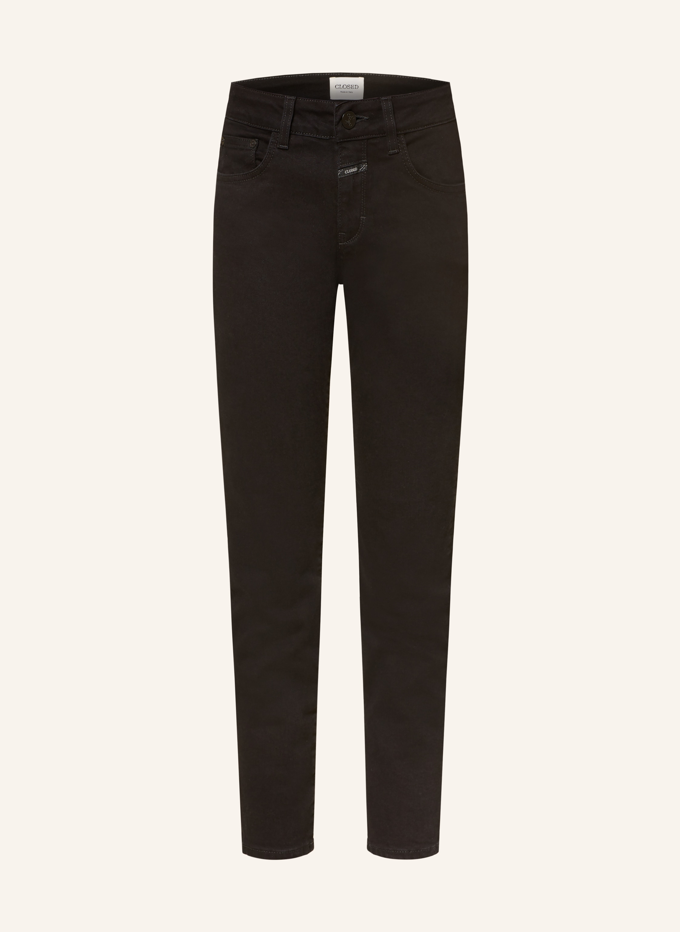 Closed Cropped Jeans Baker schwarz