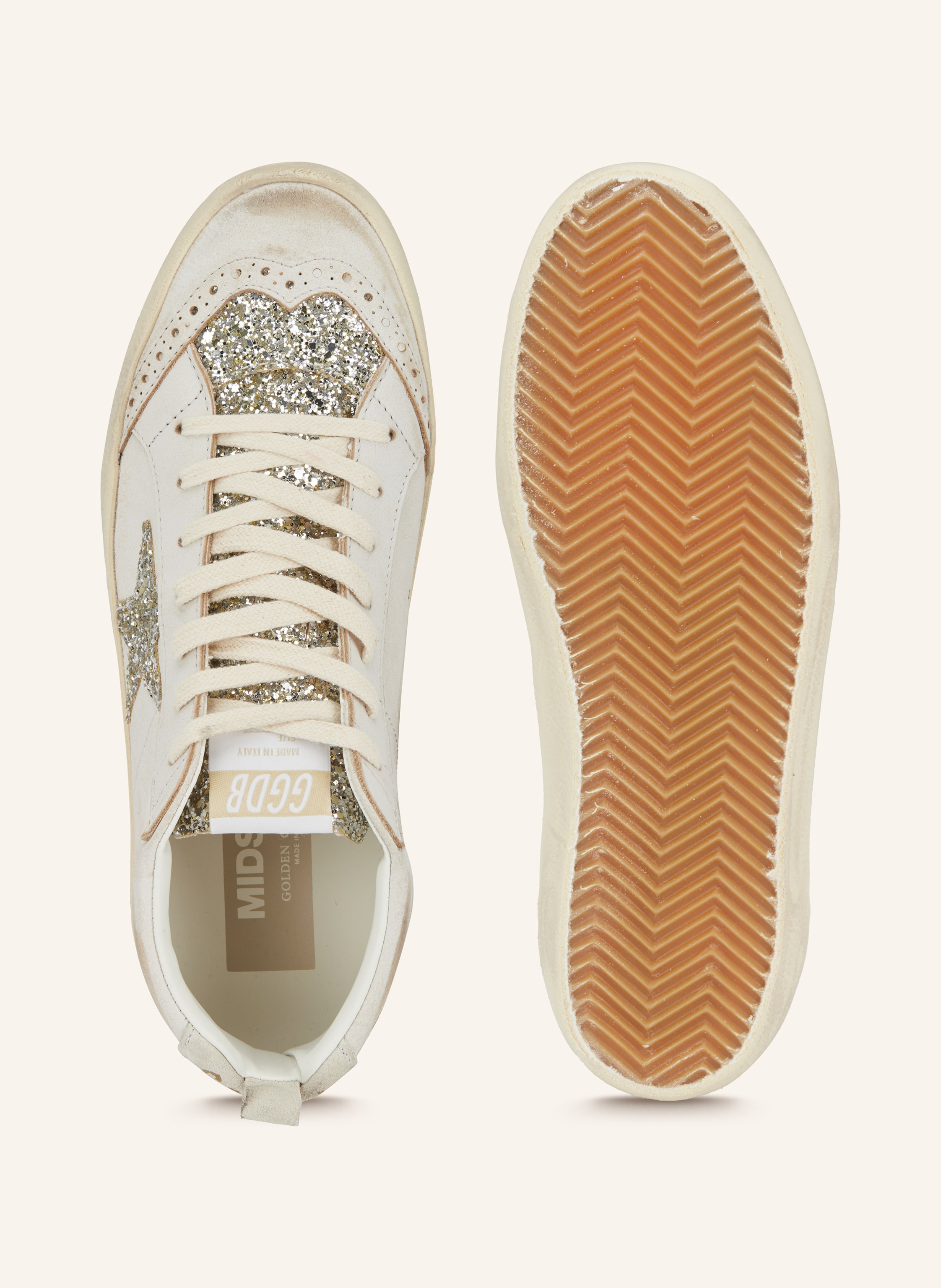 Thumbnail - Golden Goose Hightop-Sneaker Mid Star beige