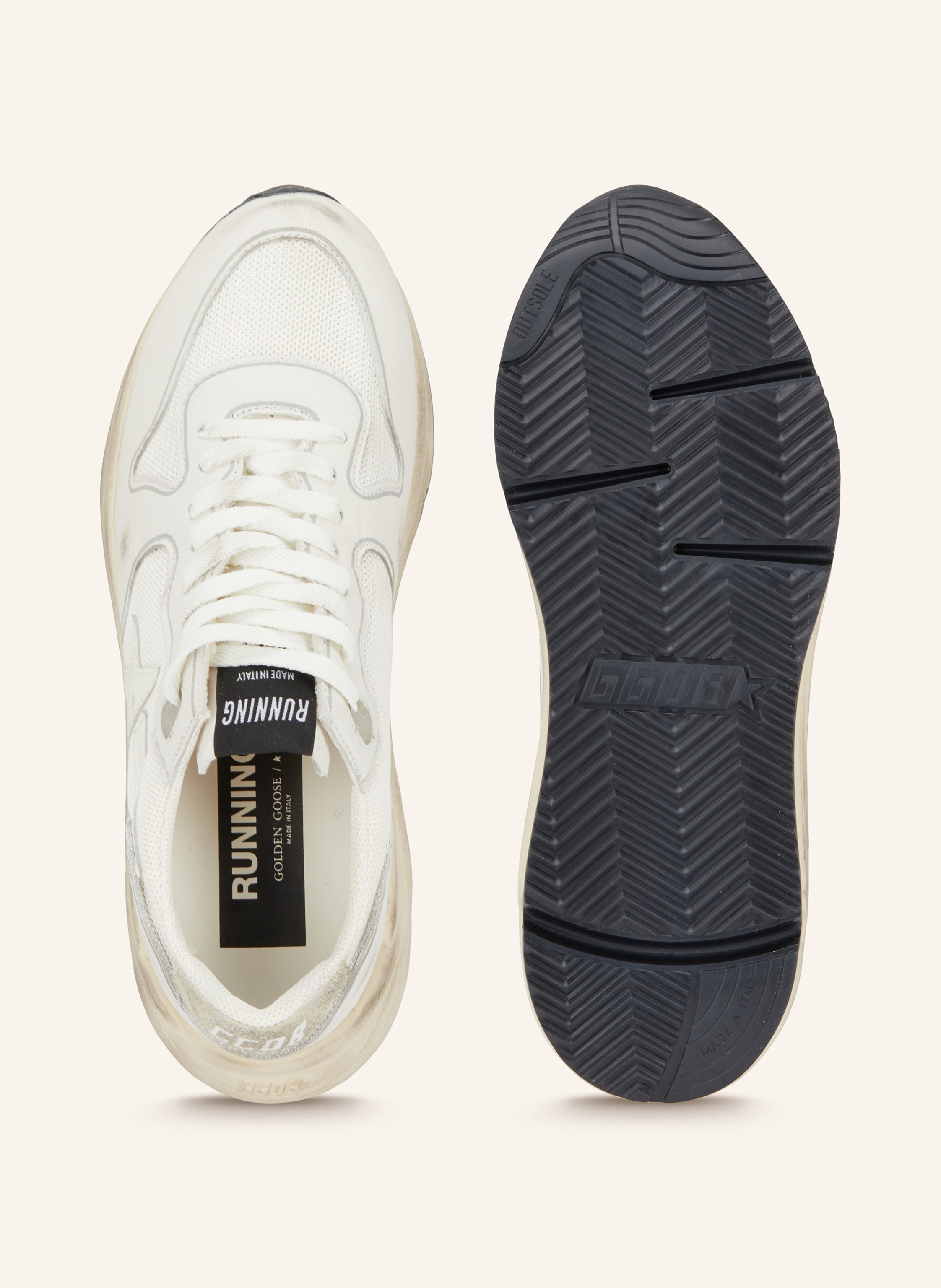 Thumbnail - Golden Goose Sneaker Running Sole weiss