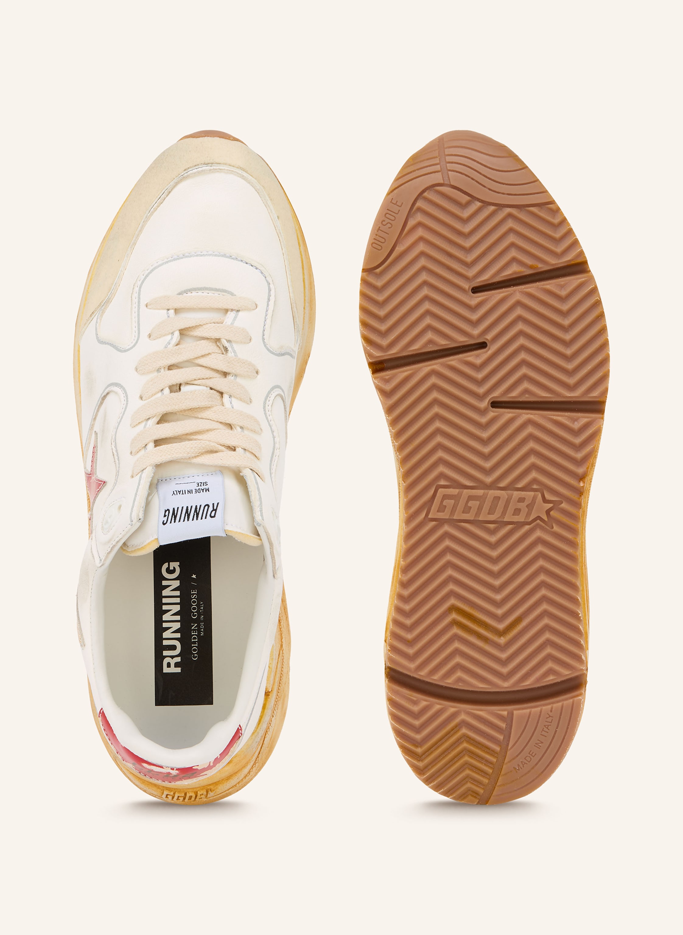 Thumbnail - Golden Goose Sneaker Running Sole weiss