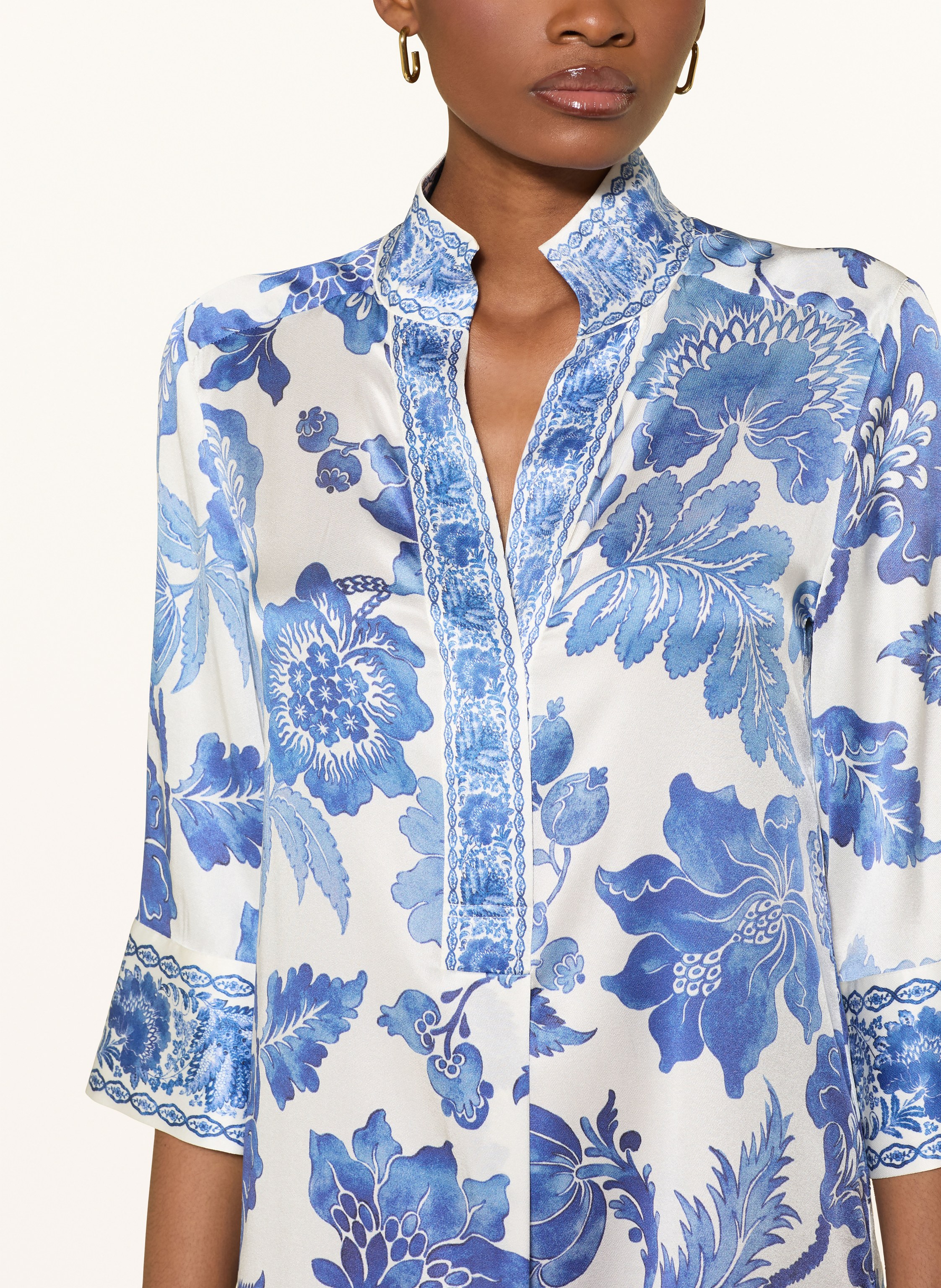 Thumbnail - Dea Kudibal Seidenkleid Kamillesdea Mit 3/4-Arm blau