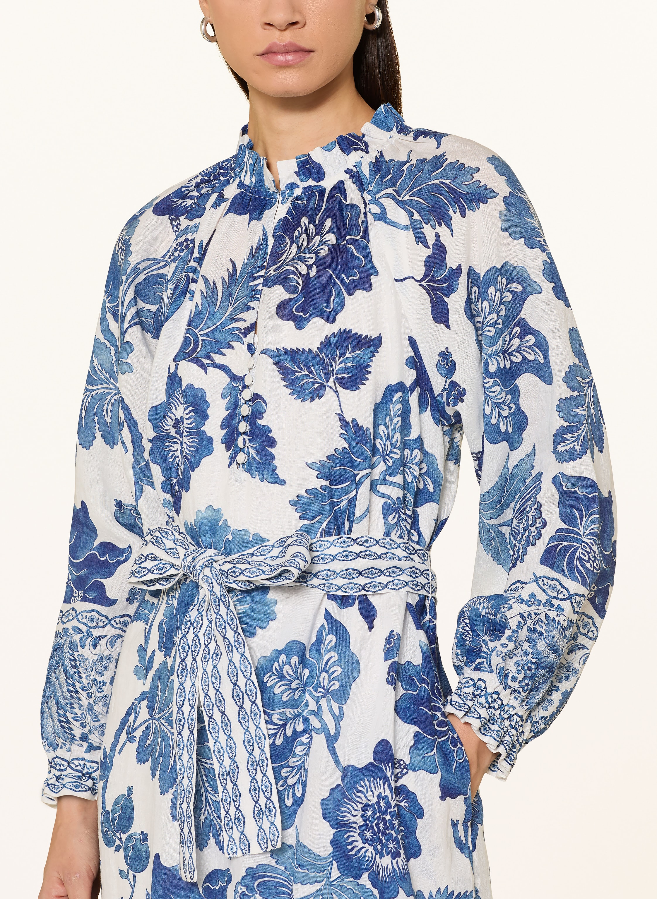 Thumbnail - Dea Kudibal Leinenkleid Idaniadea Mit Rüschen blau