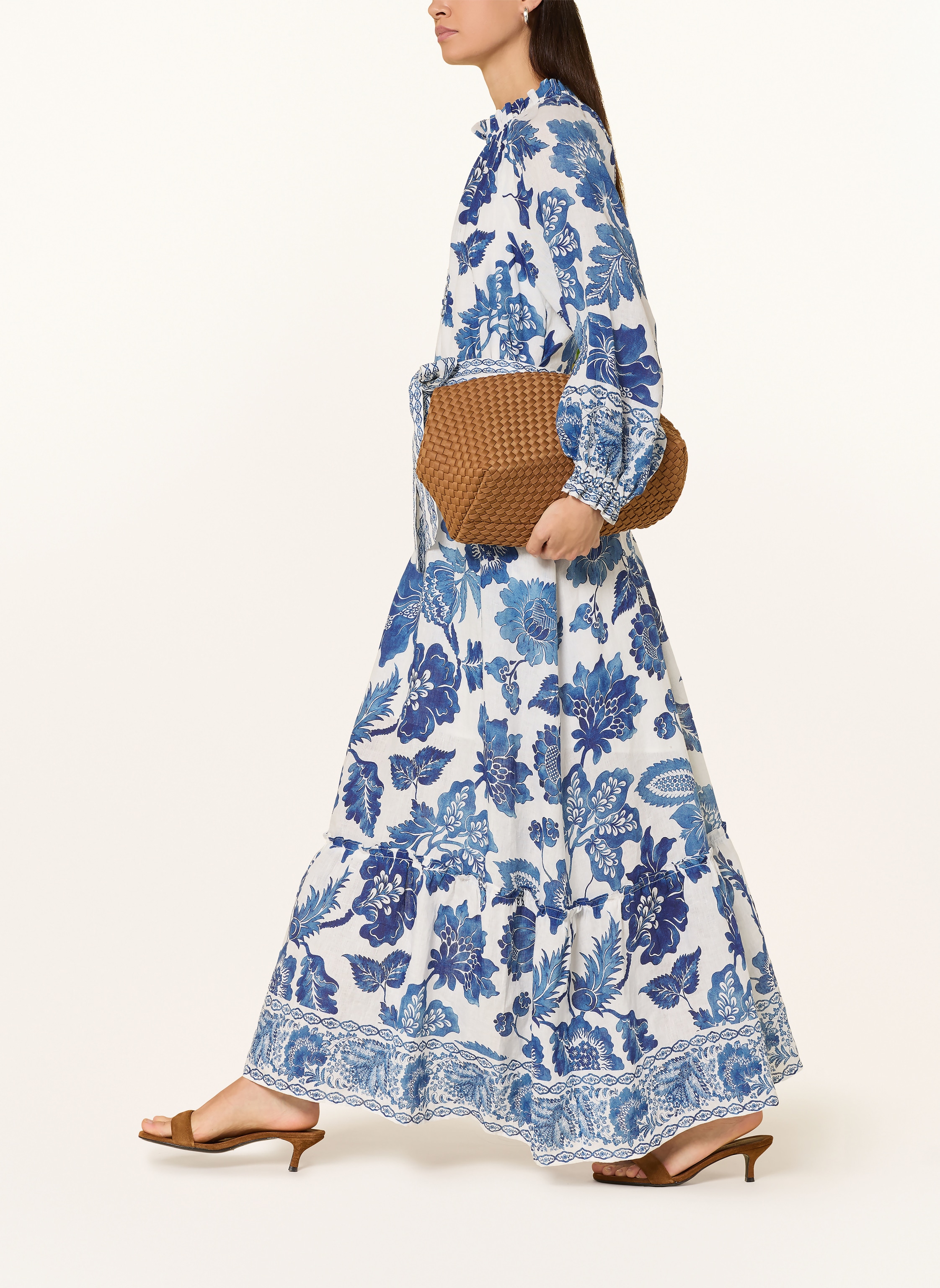 Thumbnail - Dea Kudibal Leinenkleid Idaniadea Mit Rüschen blau