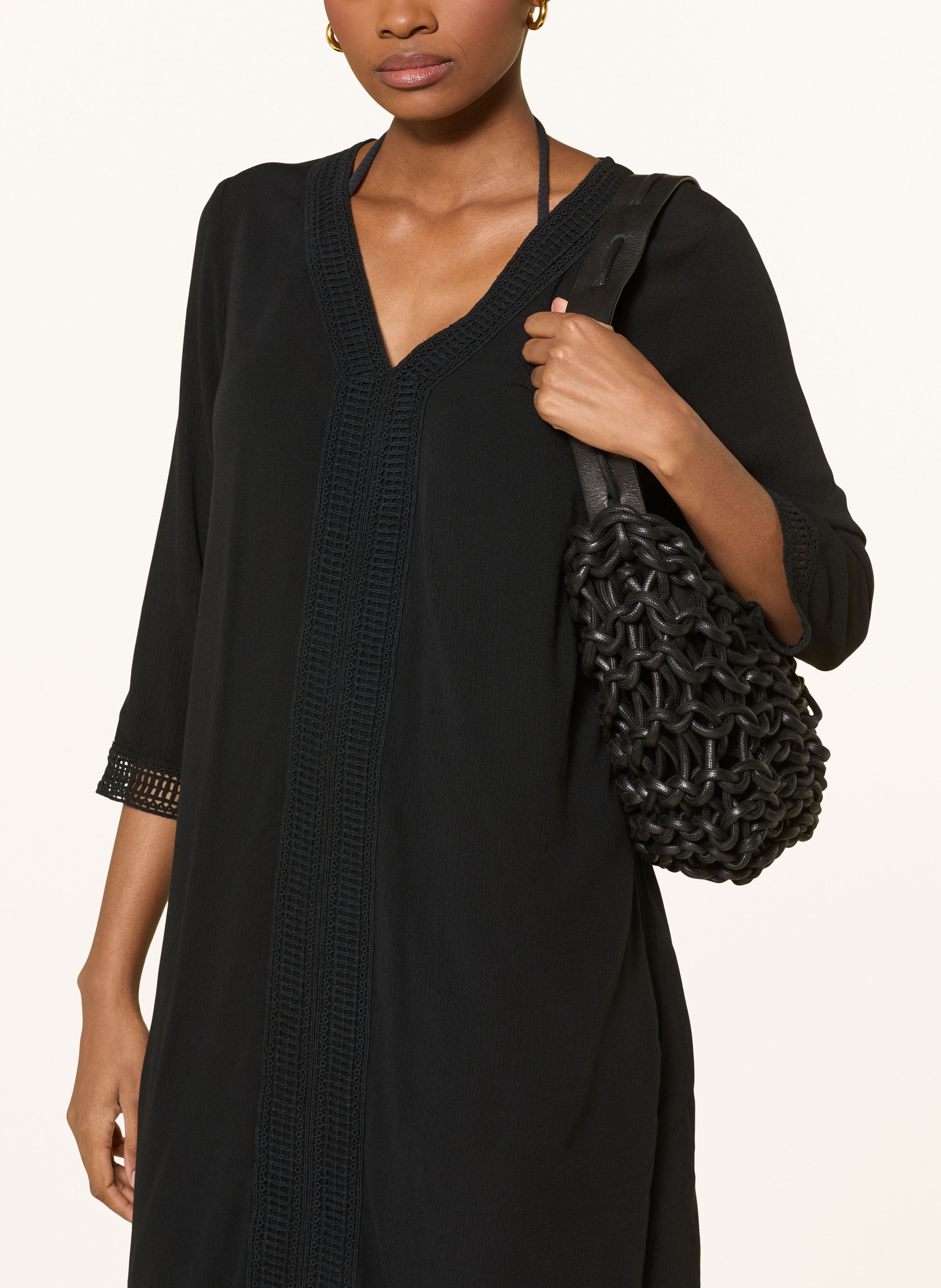 Thumbnail - Charmline Strandkleid Mit 3/4-Arm schwarz