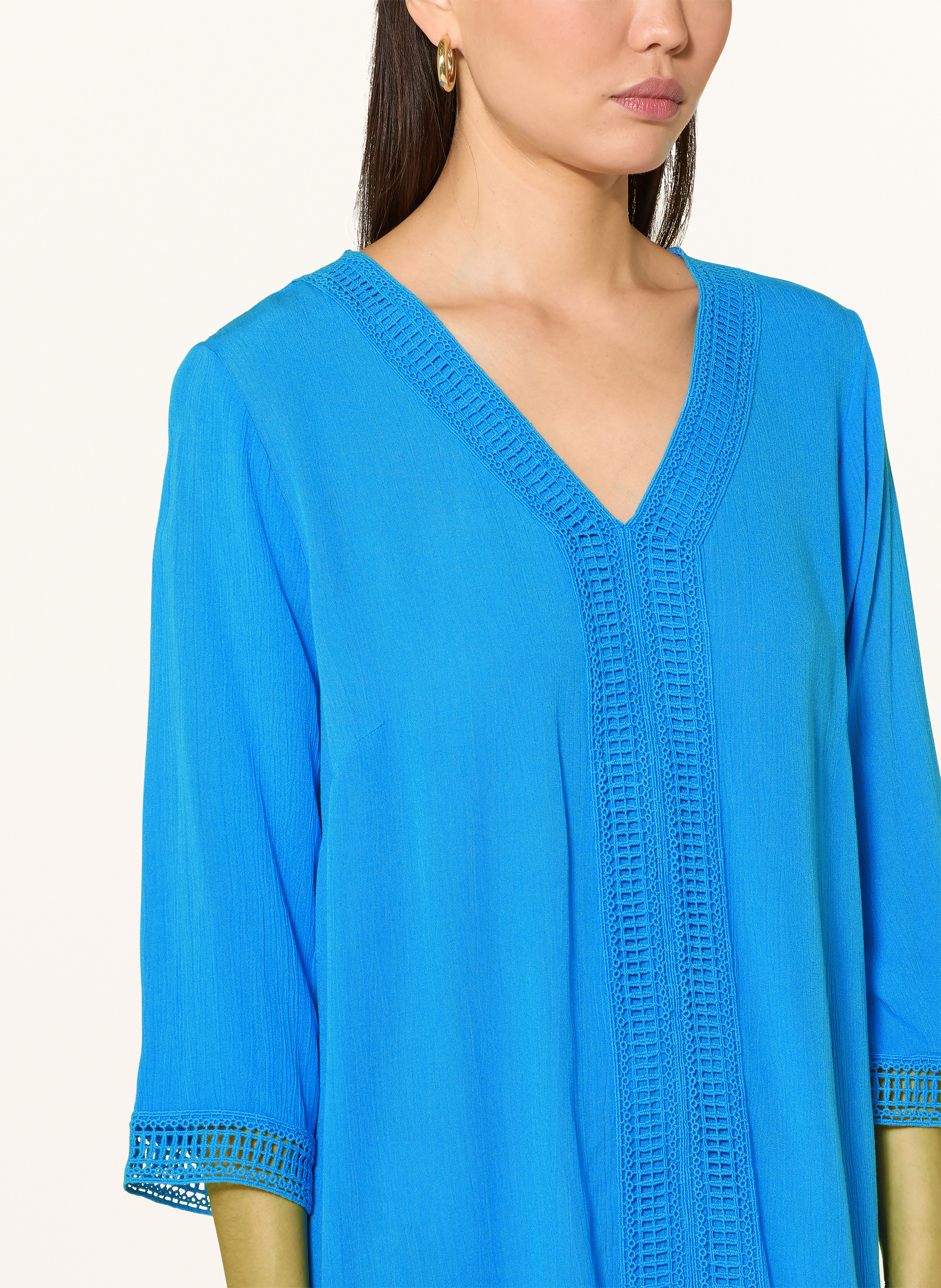 Thumbnail - Charmline Strandkleid Mit 3/4-Arm blau