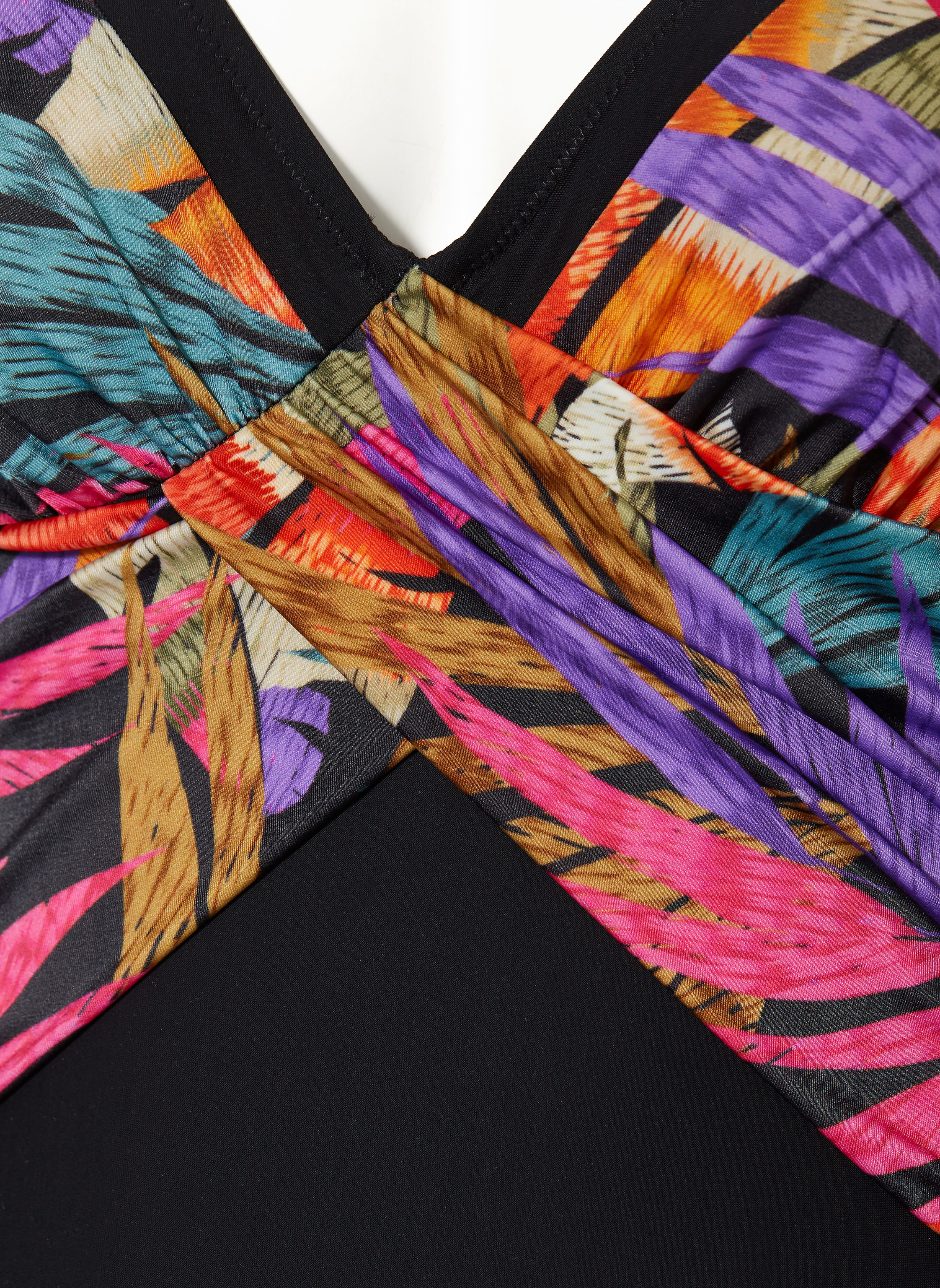 Thumbnail - Charmline Shape-Badeanzug Palm Poetry schwarz