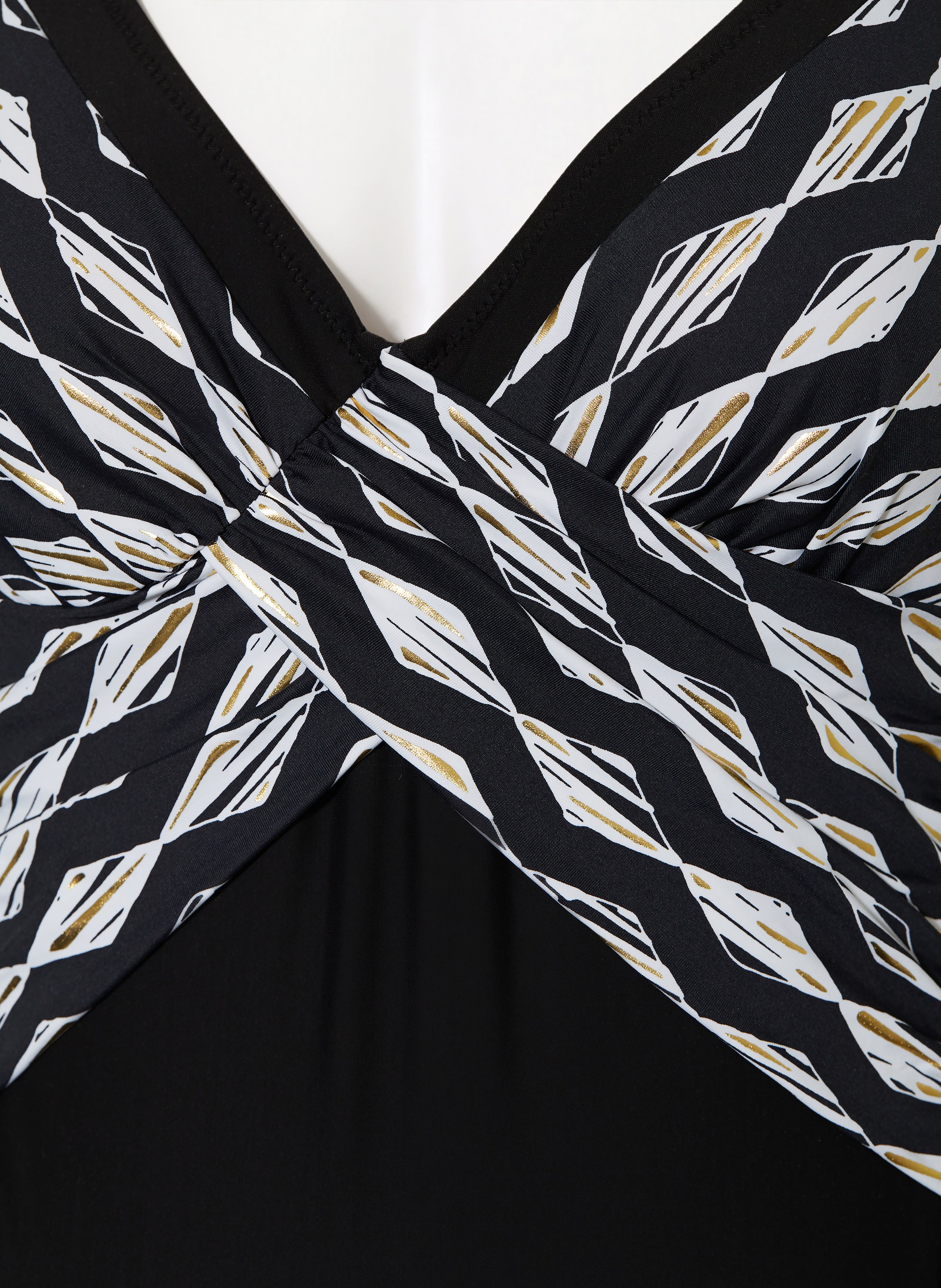 Thumbnail - Charmline Shape-Badeanzug Gilded Graphic schwarz