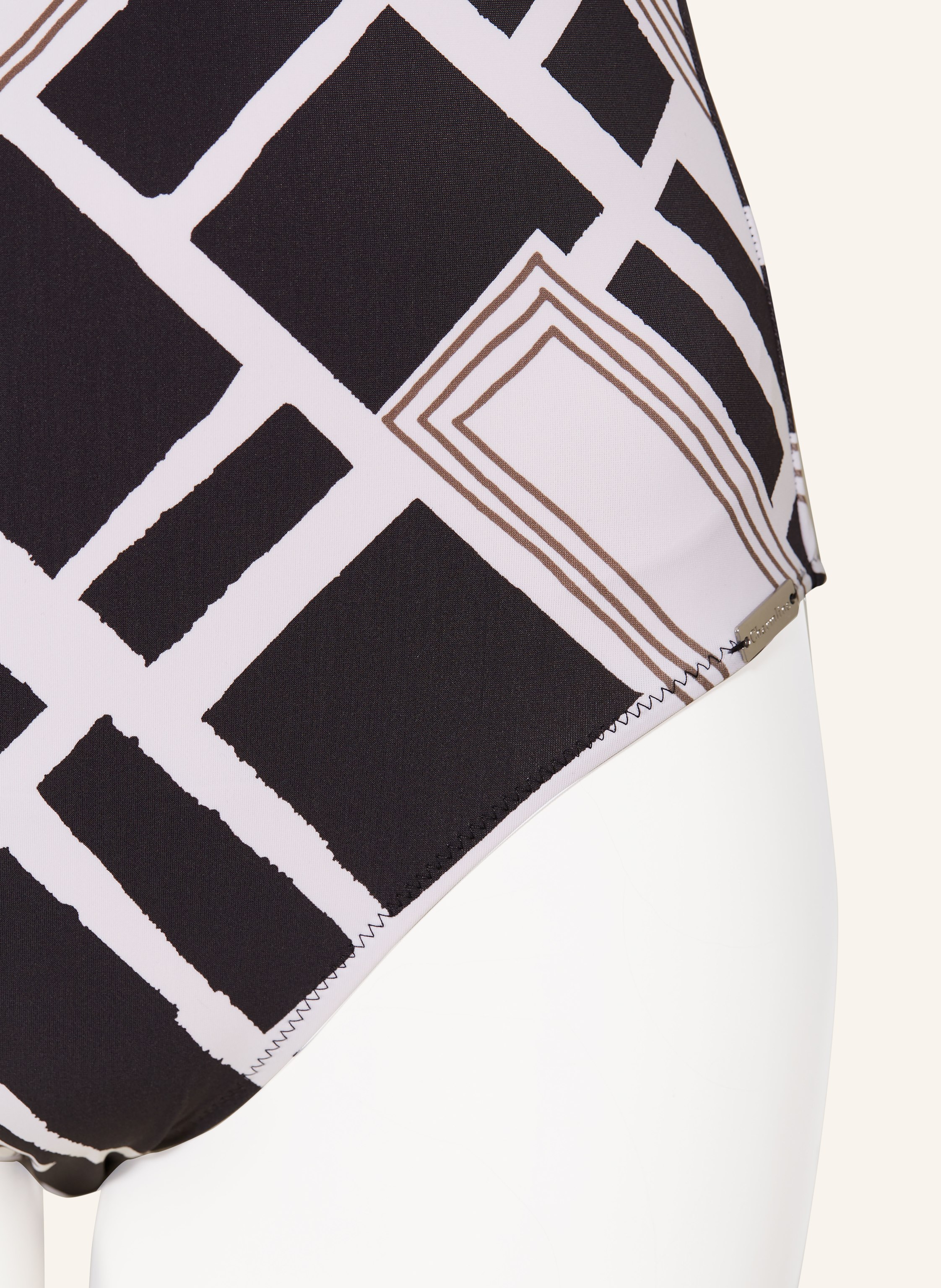 Thumbnail - Charmline Shape-Badeanzug Graphic Frame schwarz