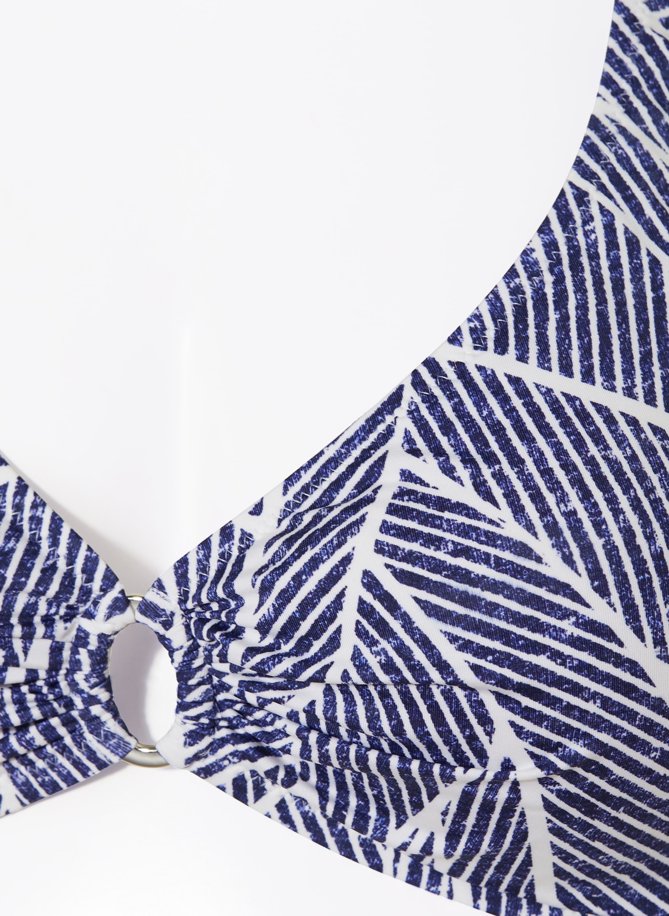 Thumbnail - Lidea Neckholder-Bikini-Top Indigo Grid blau