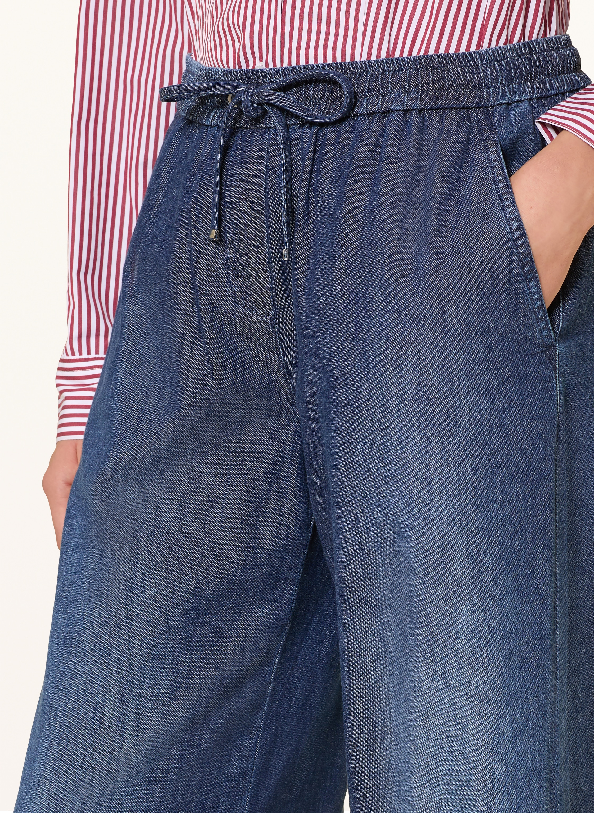 Thumbnail - Seductive Wide Leg Jeans Violetta blau