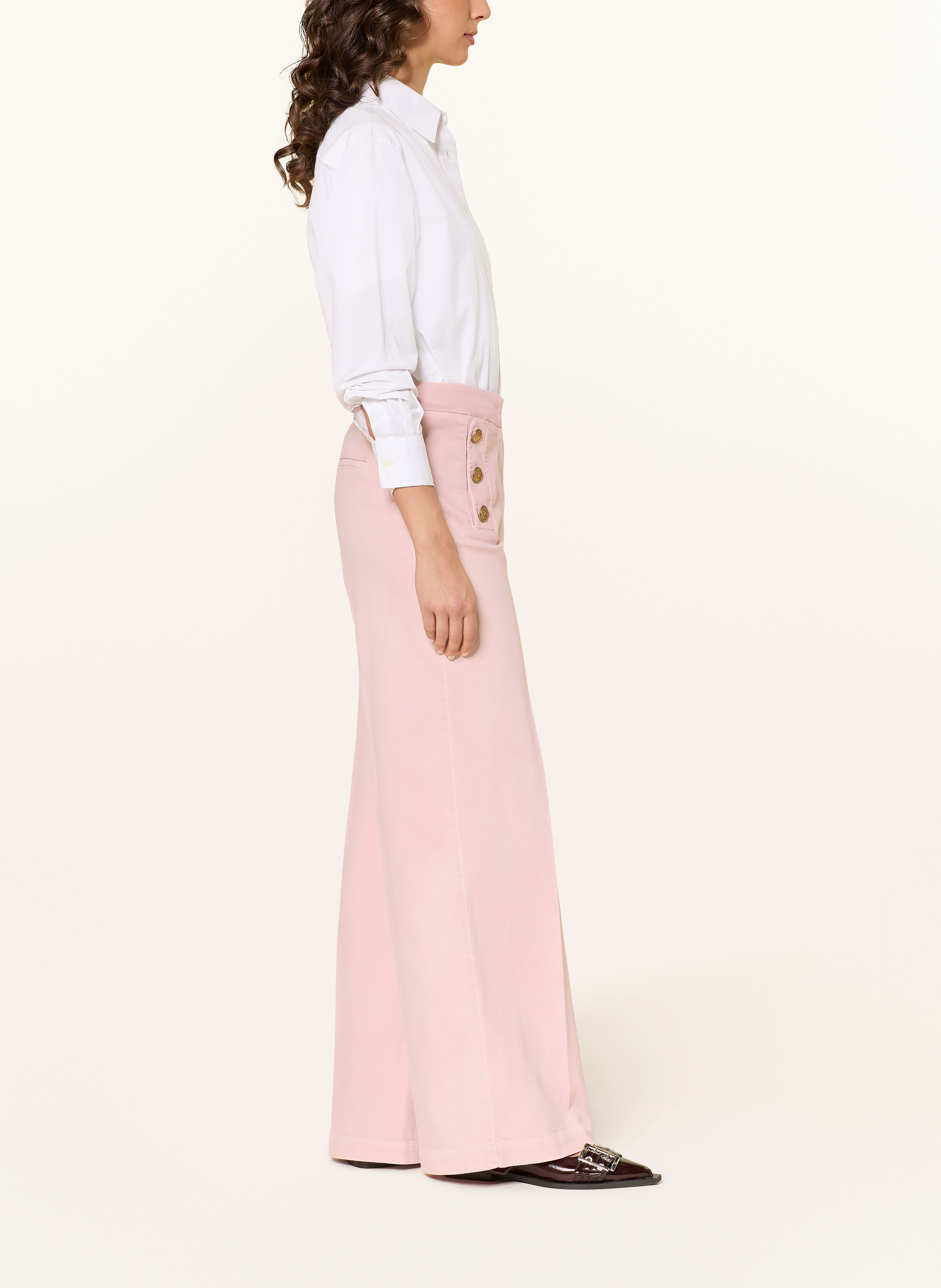 Thumbnail - Seductive Flared Jeans Bridget pink