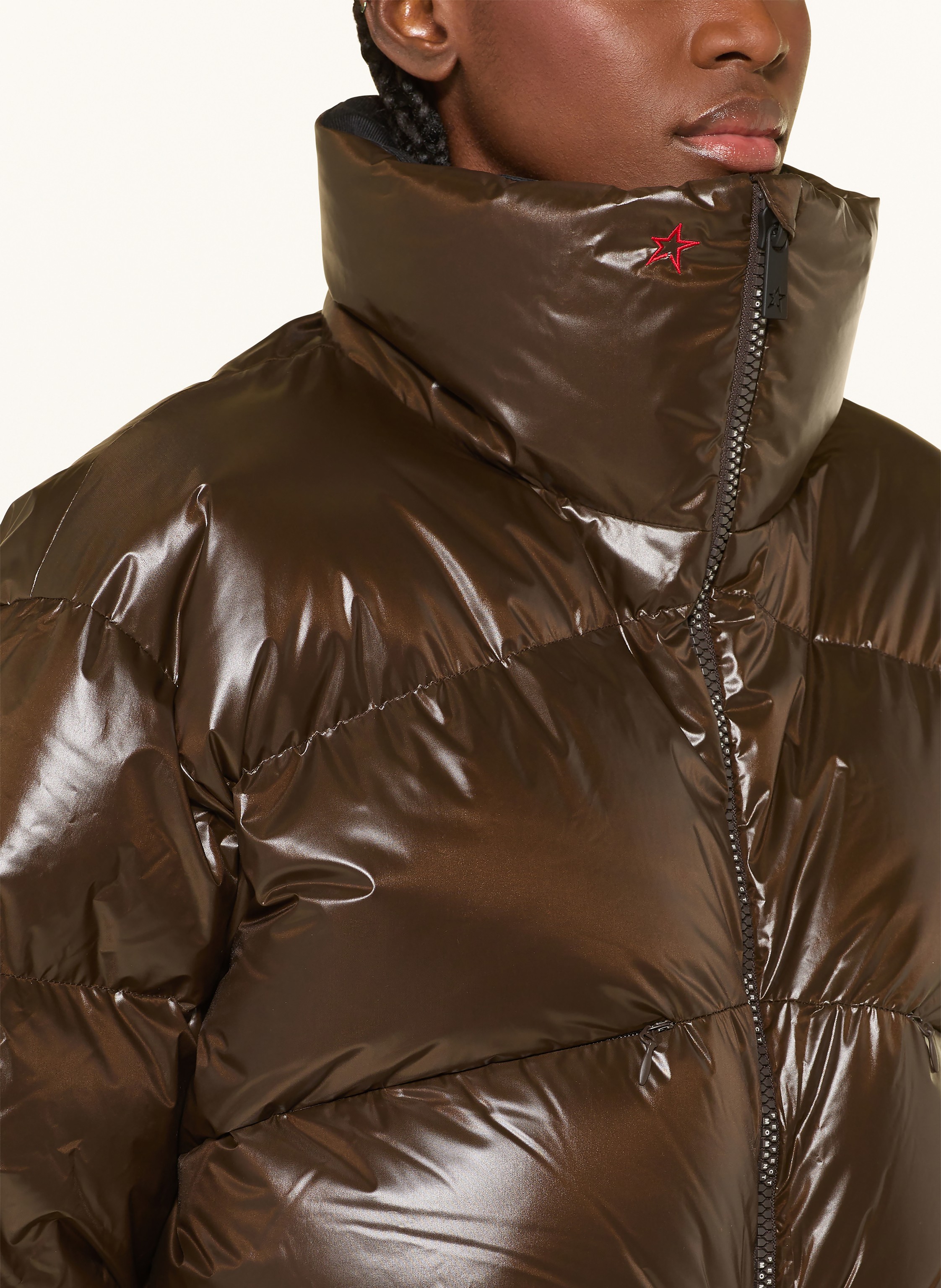 Thumbnail - Perfect Moment Daunen-Skijacke Auretta braun