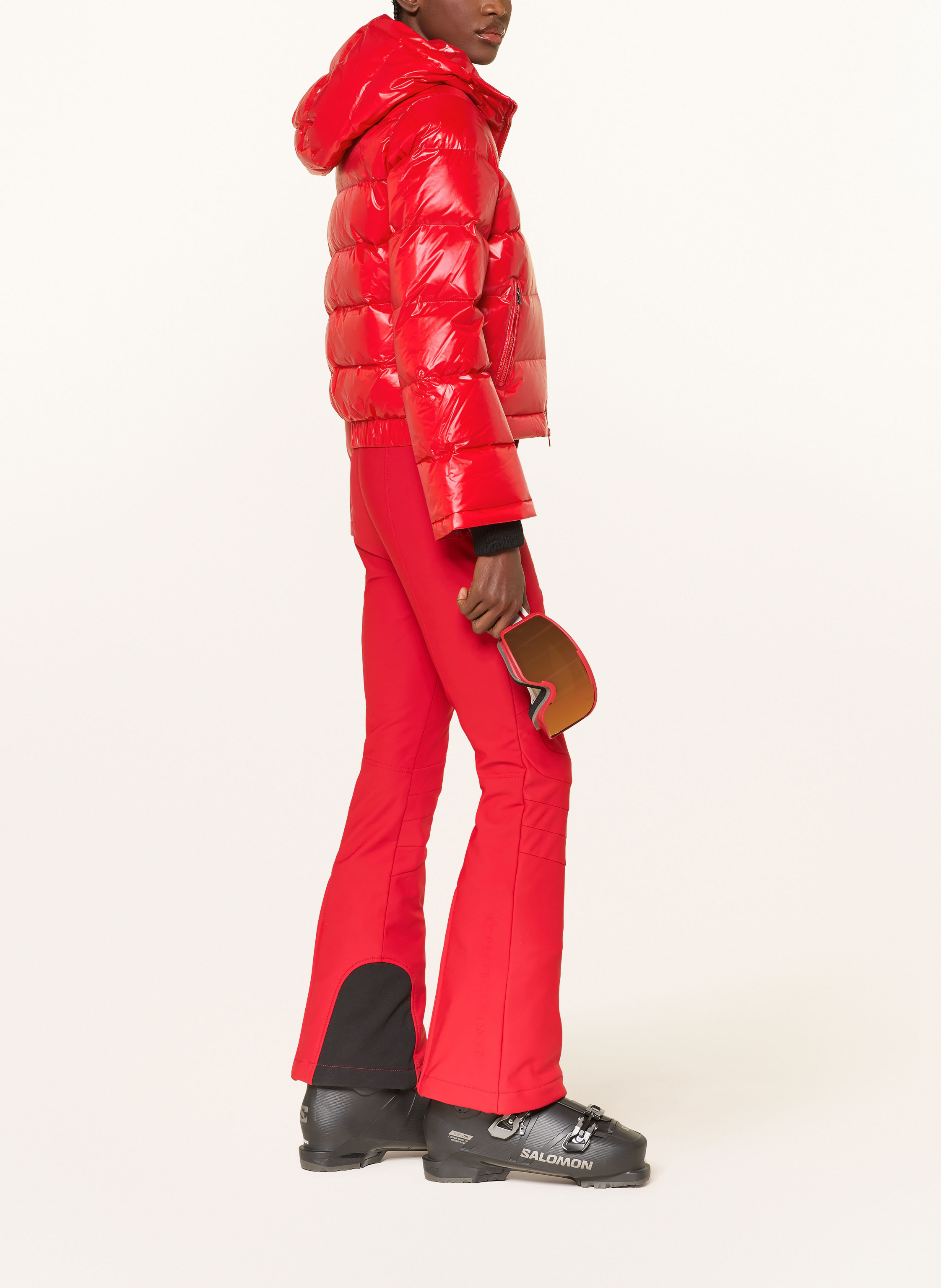 Thumbnail - Perfect Moment Daunen-Skijacke Polar Flare rot