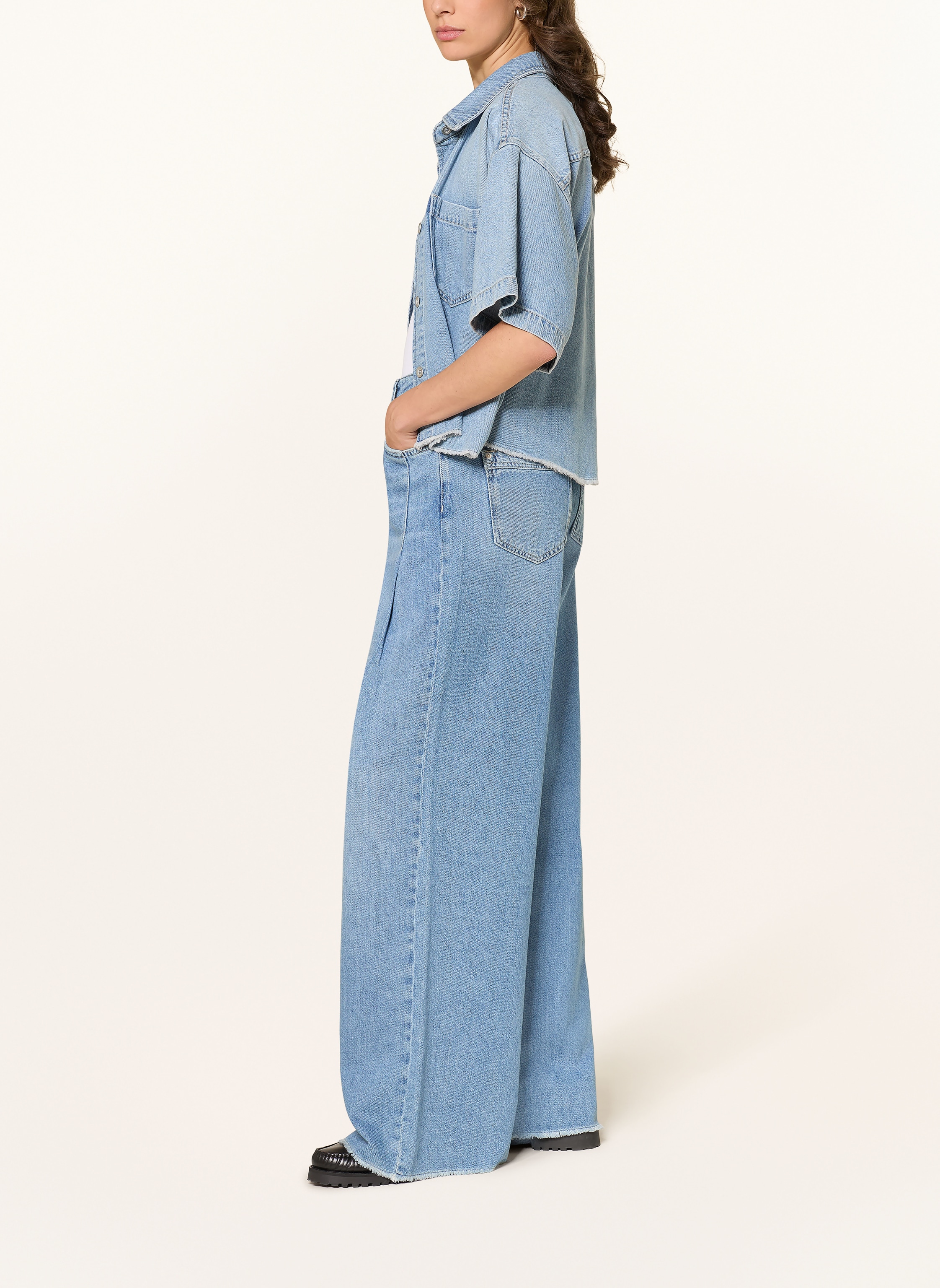 Thumbnail - Raffaello Rossi Wide Leg Jeans Dua blau