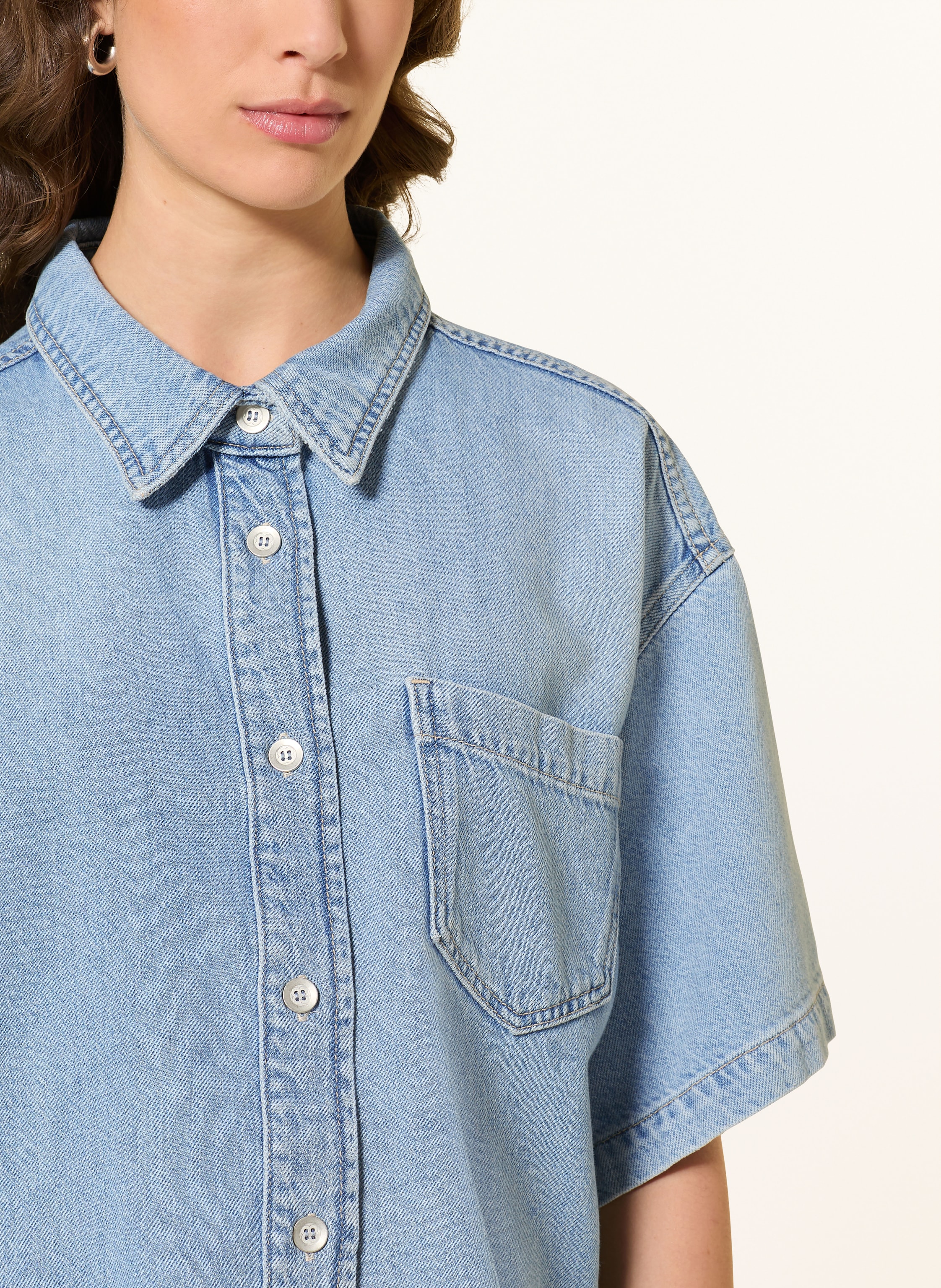 Thumbnail - Raffaello Rossi Jeansbluse Zuri blau