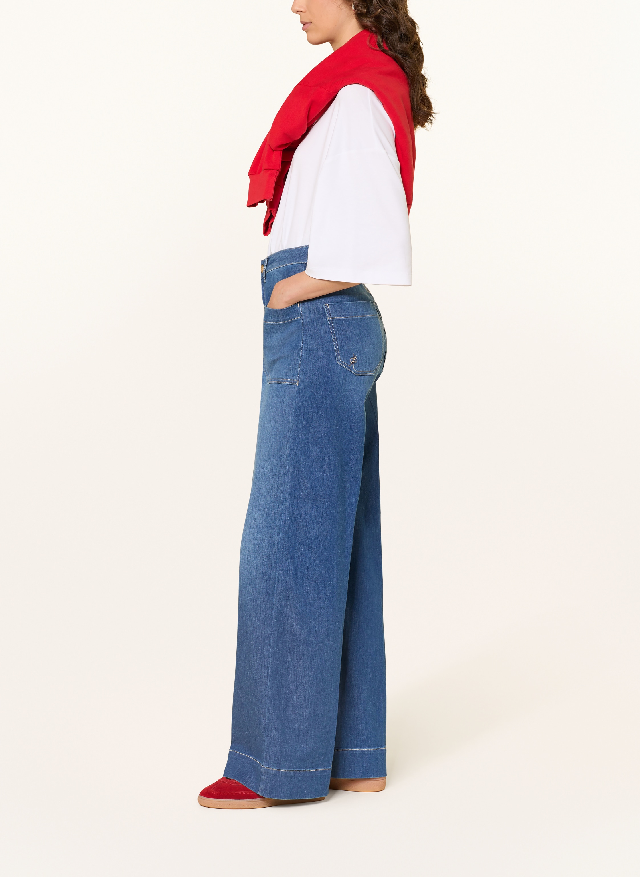 Thumbnail - Raffaello Rossi Wide Leg Jeans Miru blau