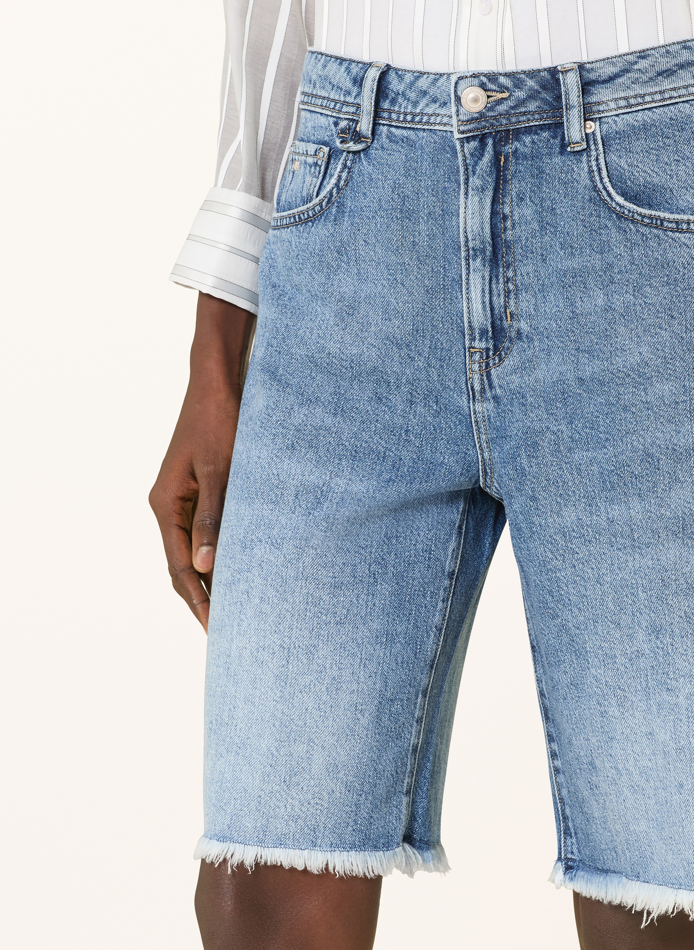 Thumbnail - Raffaello Rossi Jeansshorts Tonya blau