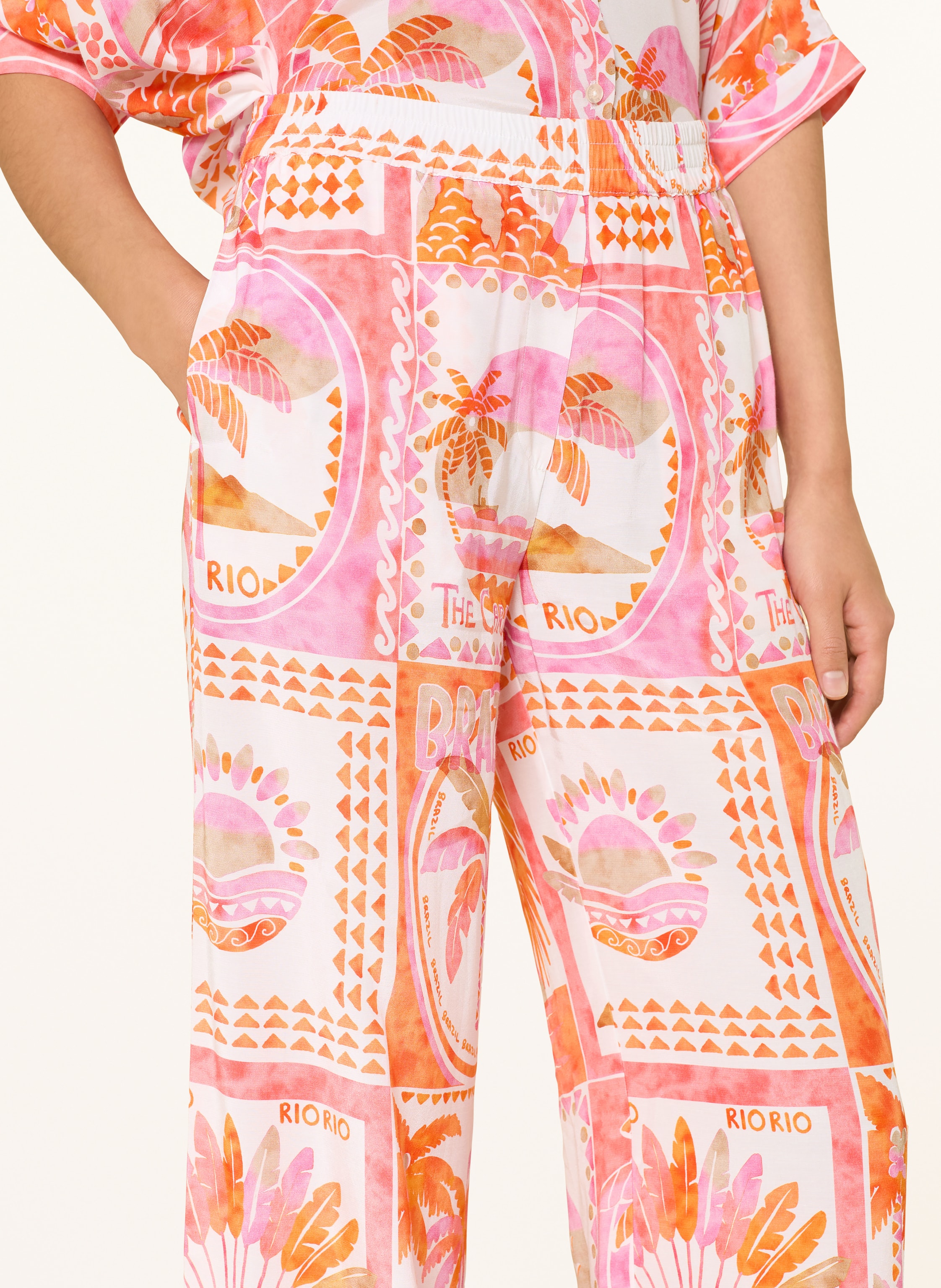 Thumbnail - Emily Van Den Bergh Marlenehose orange